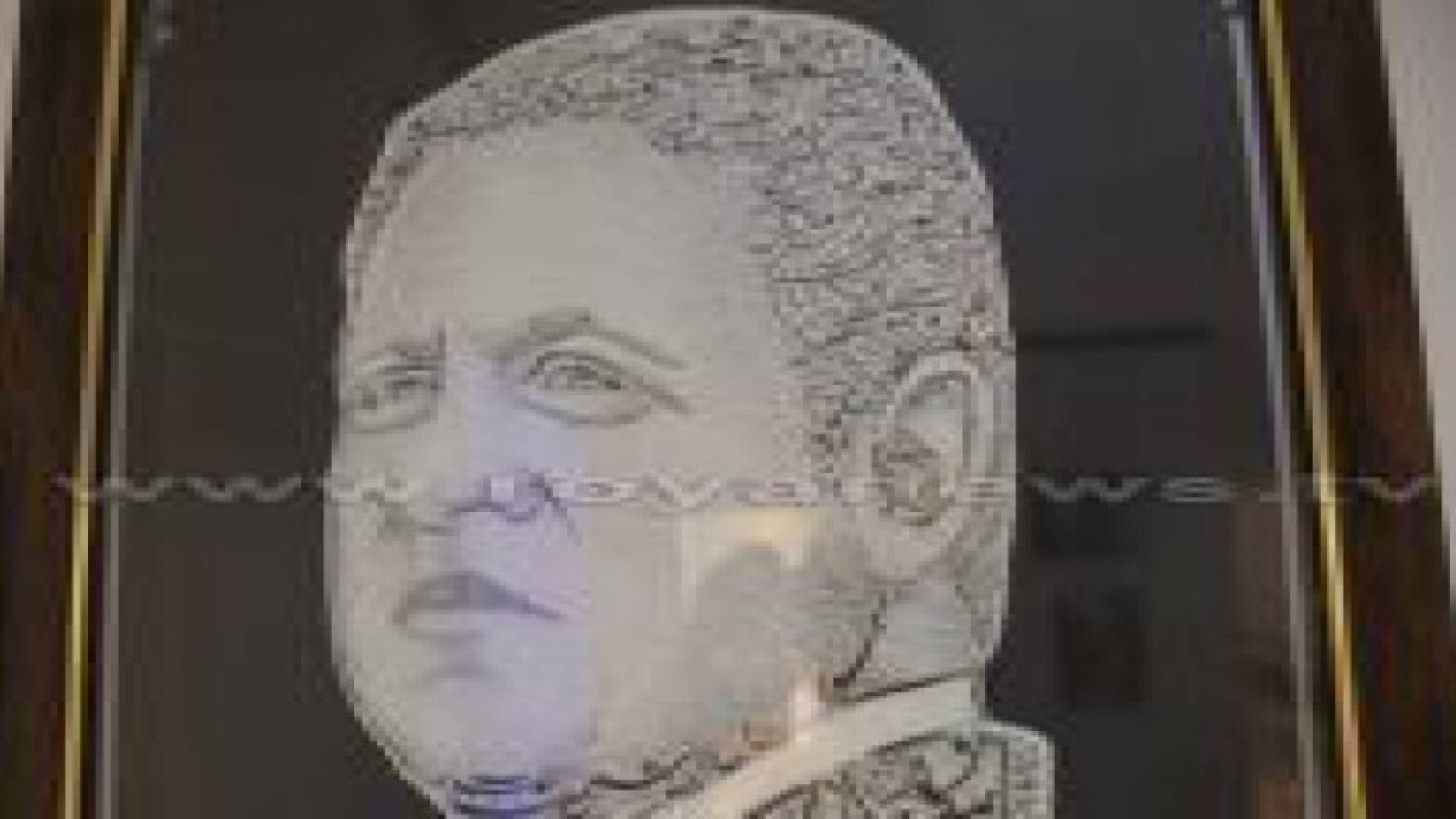 رسام أردني يرسم الملك عبدالله الثاني بقصيدة من الشعر