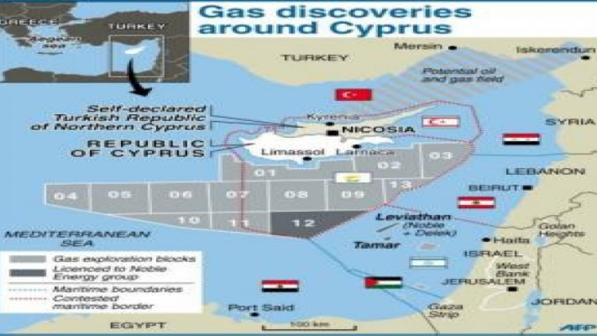 واشنطن تحث تل أبيب على استغلال حقول الغاز في المتوسط