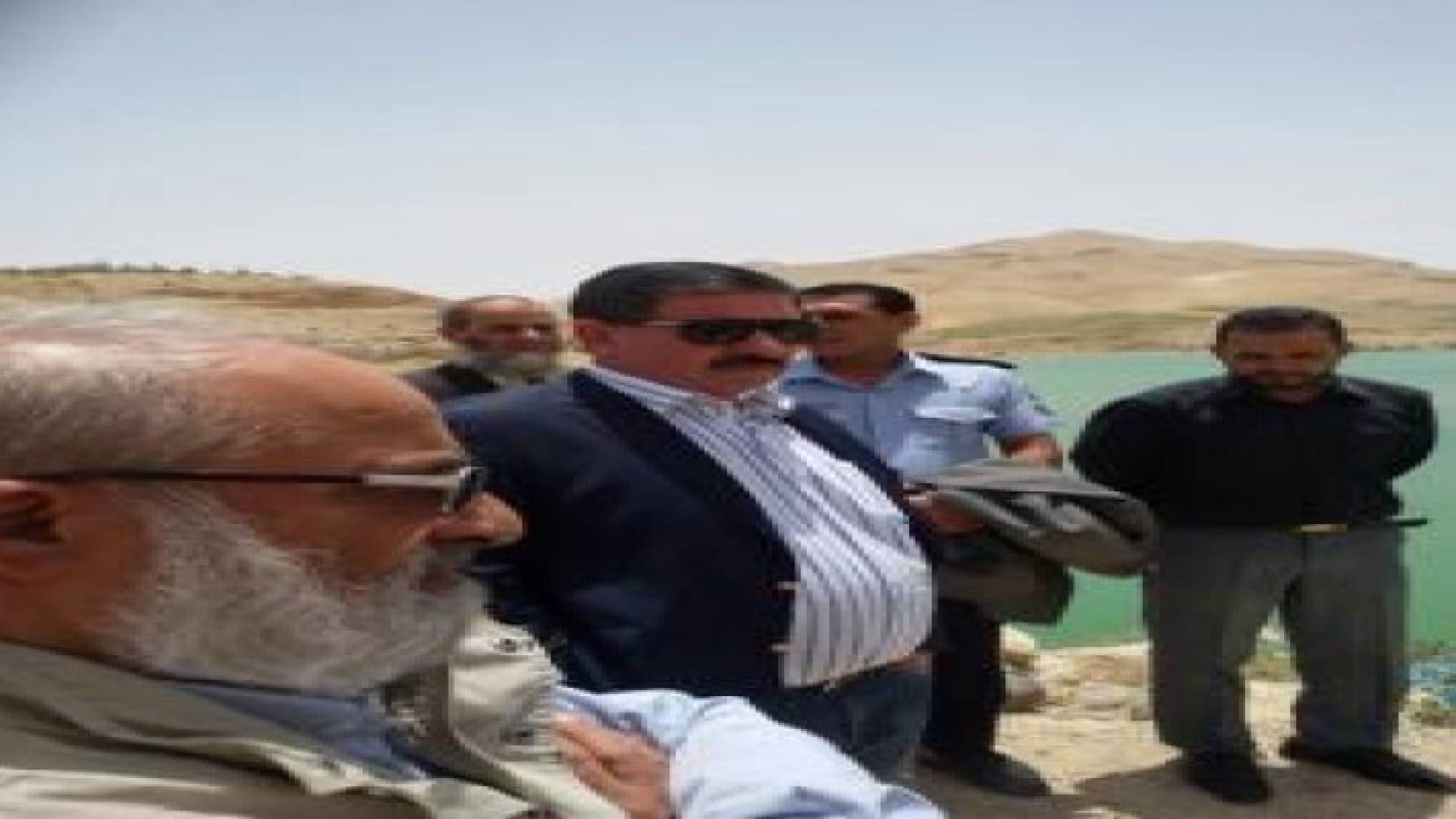 ابو حمور يتفقد اعمال مشروع سد ابن حماد