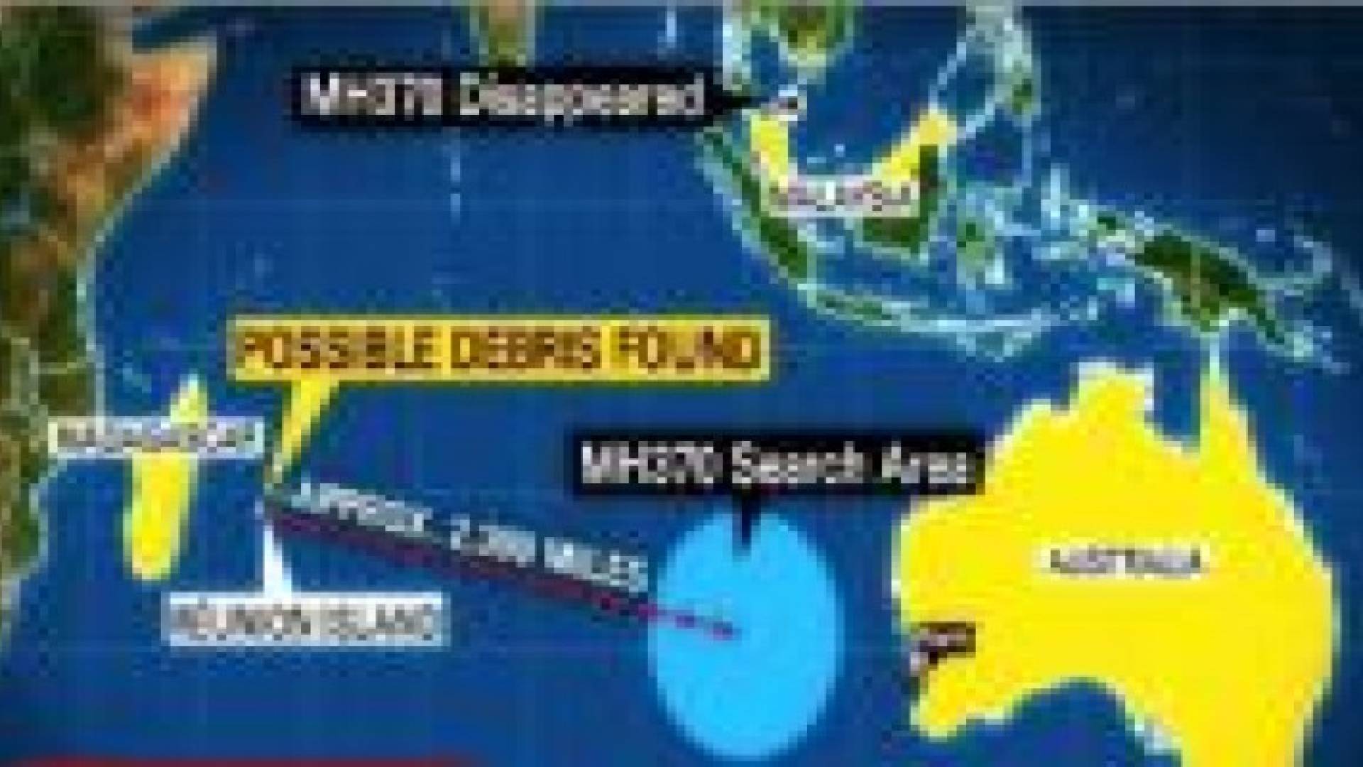 3700 كيلومترا تفصل الحطام المتوقع بأنه لـMH370 عن مواقع البحث.. صور