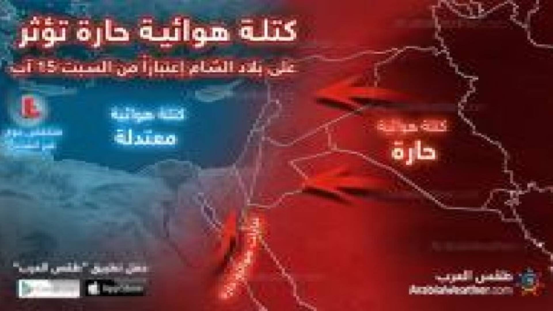 الأخيرة في آب الحالي: موجة حارة تؤثر على المملكة الأسبوع القادم