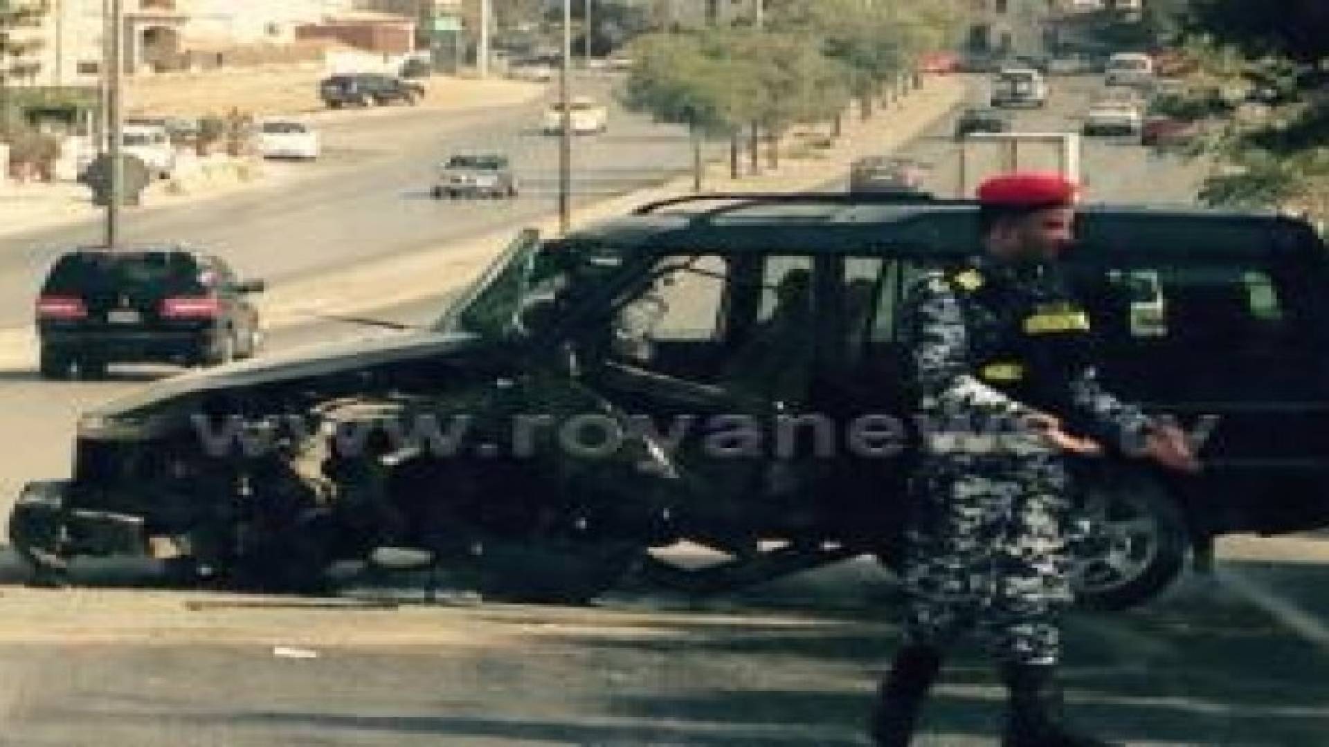 بالصور ..اصابة شخص اثر حادث تصادم في منطقة الياسمين
