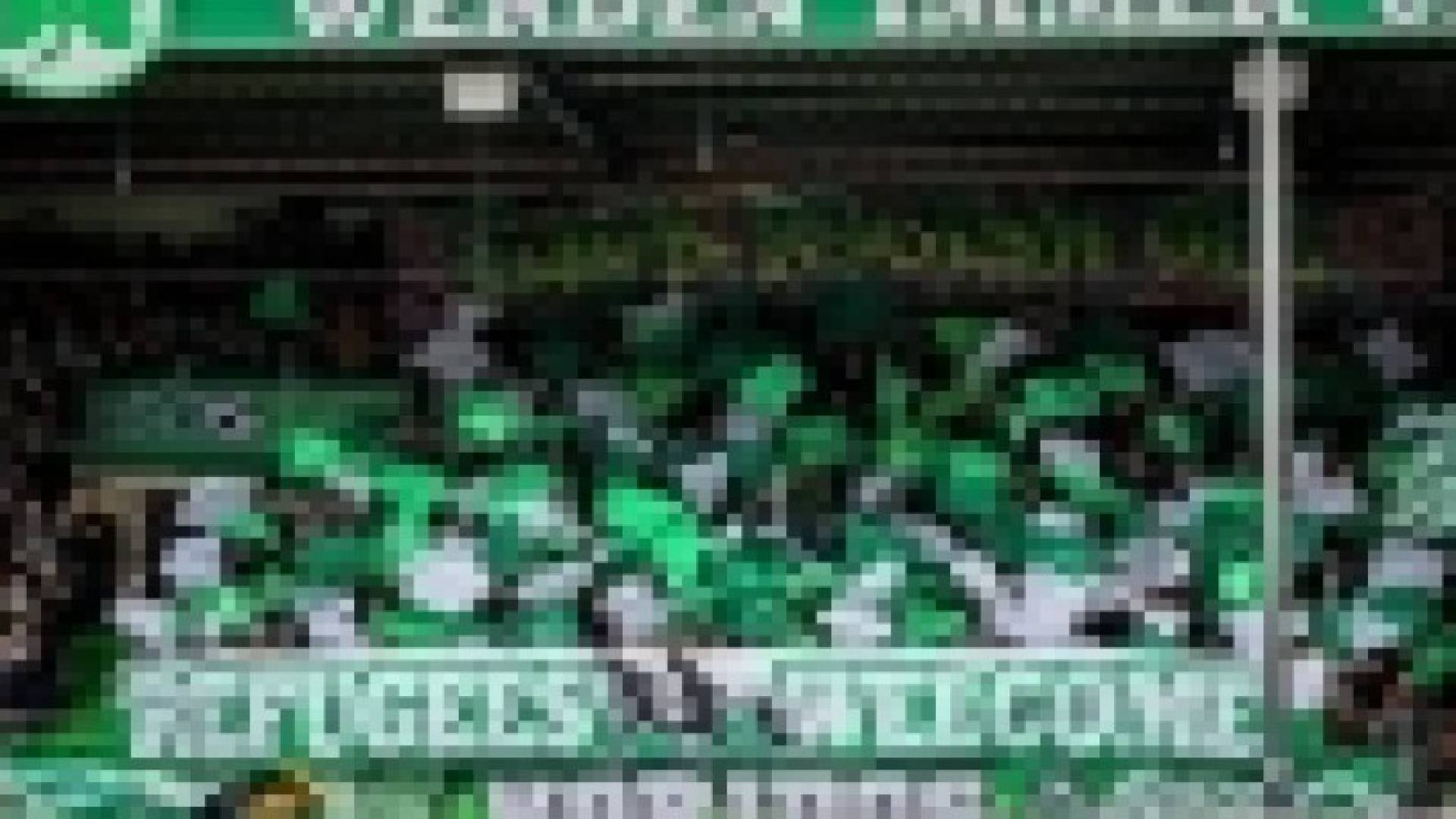 الجماهير الالمانية ترحب باللاجئين