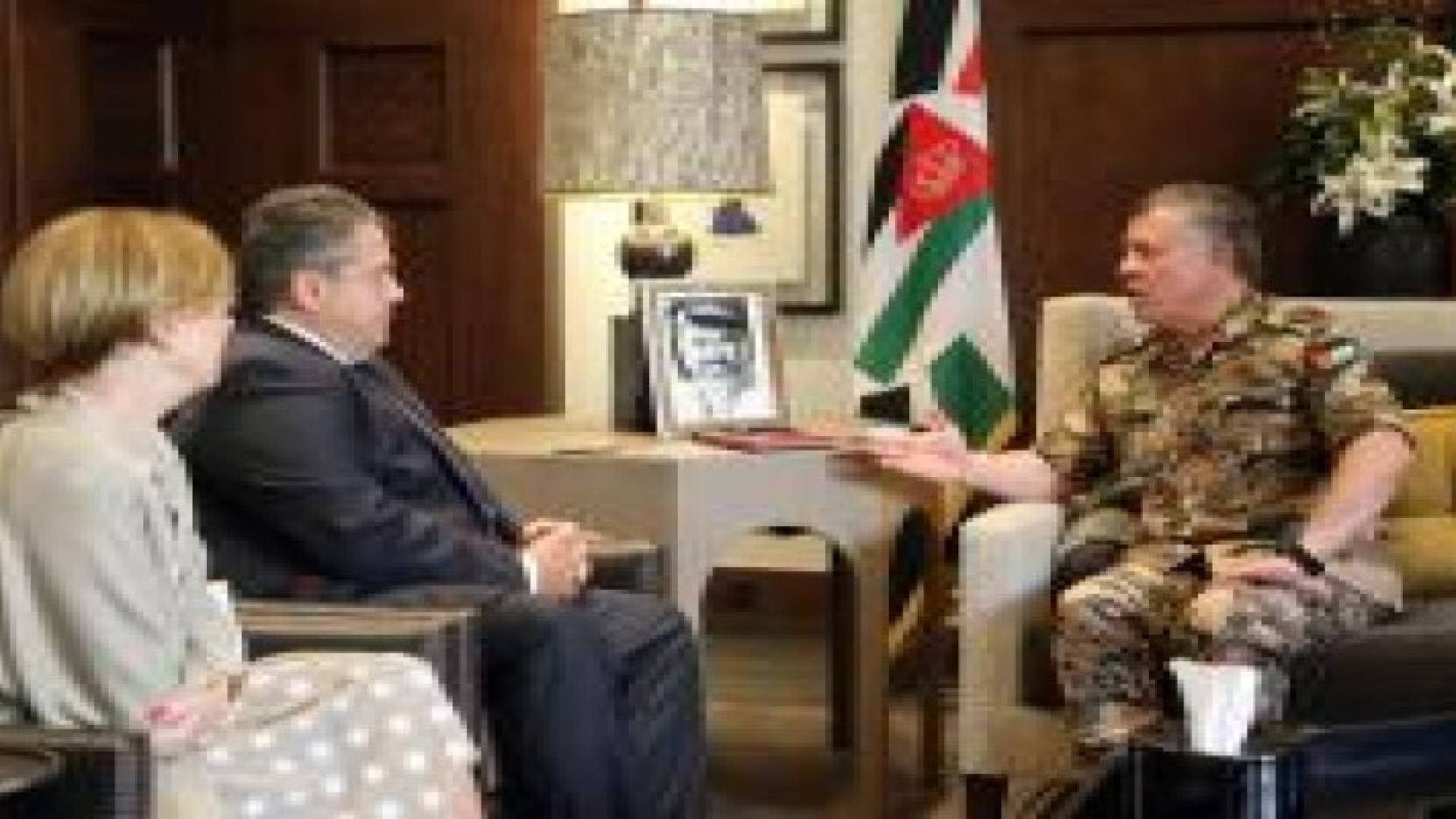 الملك يلتقي نائب المستشارة الألمانية