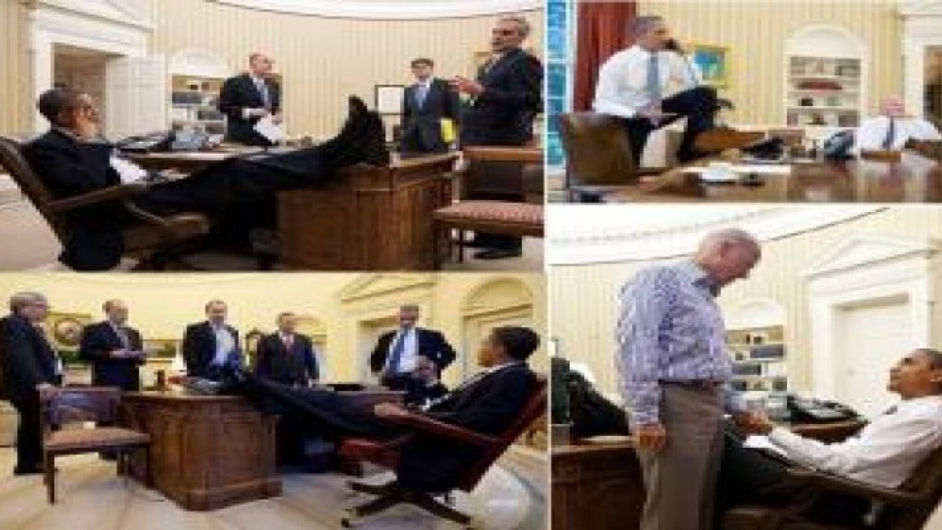 صور غريبة ظهرت صدفة لأوباما مع البابا