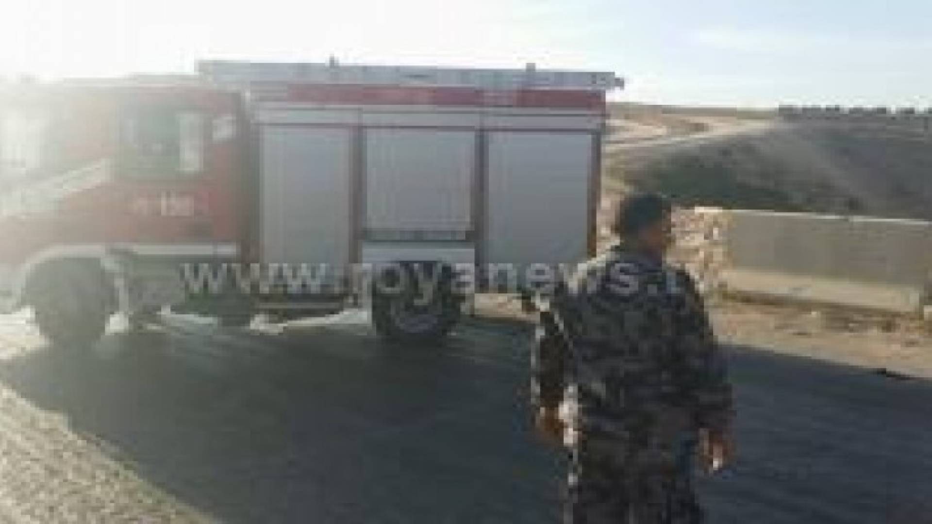 اصابة مواطن في حادث تدهور بإربد.. صور