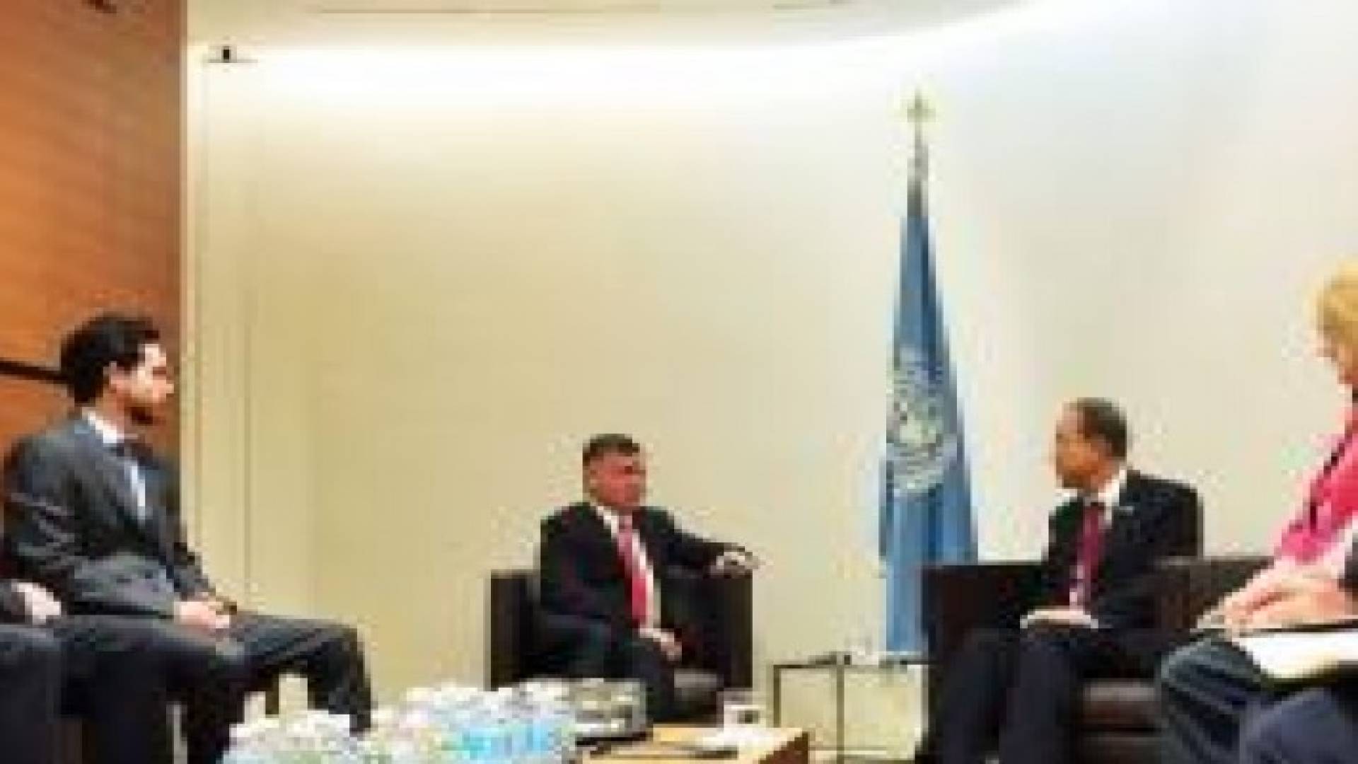 الملك وبان كي مون يؤكدان أهمية التعاون الدولي لرعاية اللاجئين السوريين