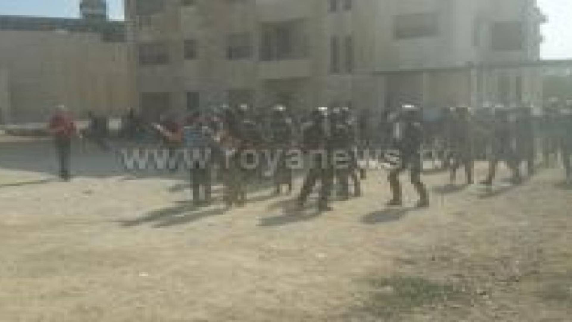 حصيلة اعتصام الكالوتي: اصابة رجلي أمن وتوقيف 6 مشاركين .. فيديو