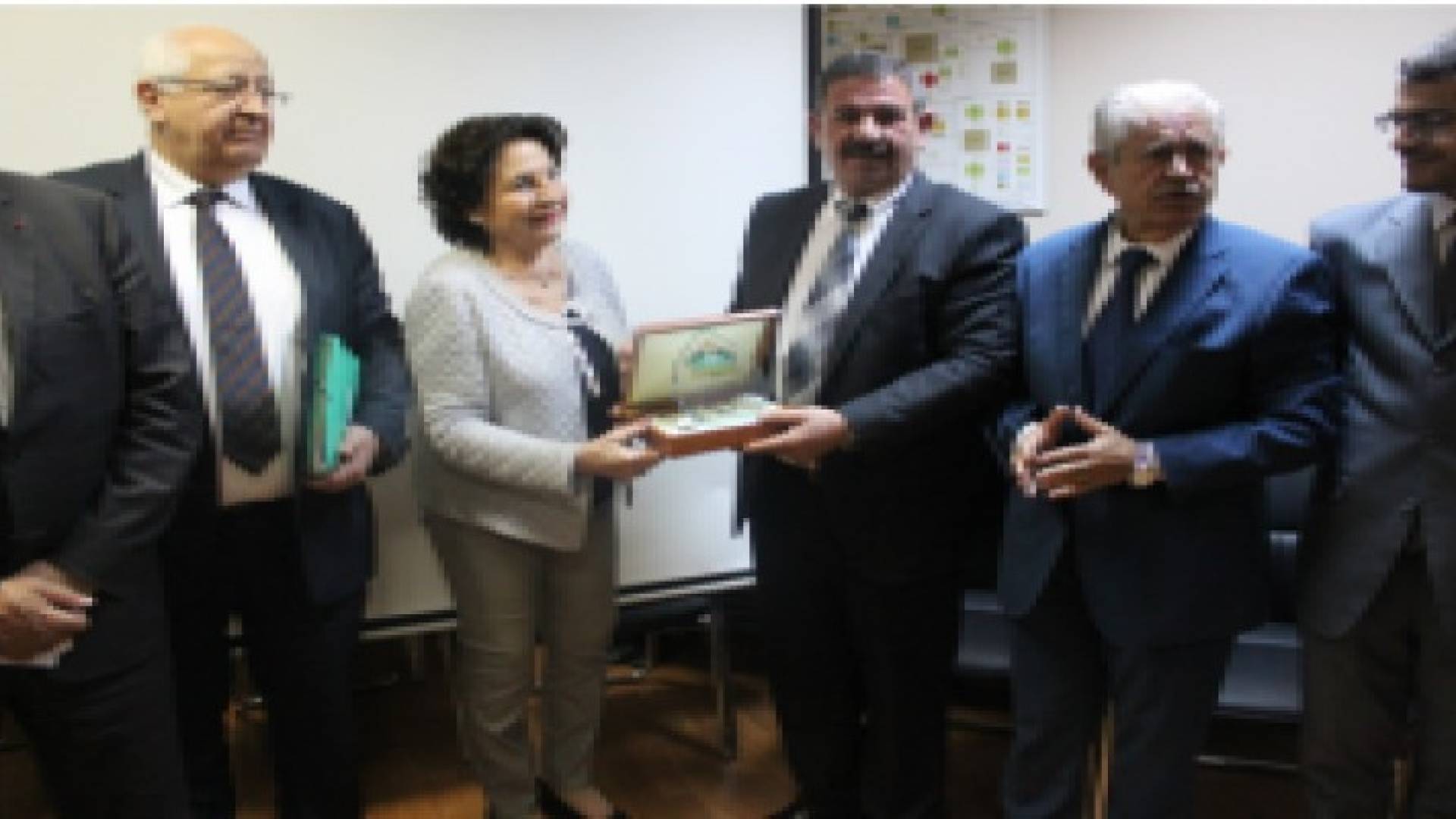 ابو حمور يلتقي وفد رفيع المستوى من الجمهورية الفرنسية