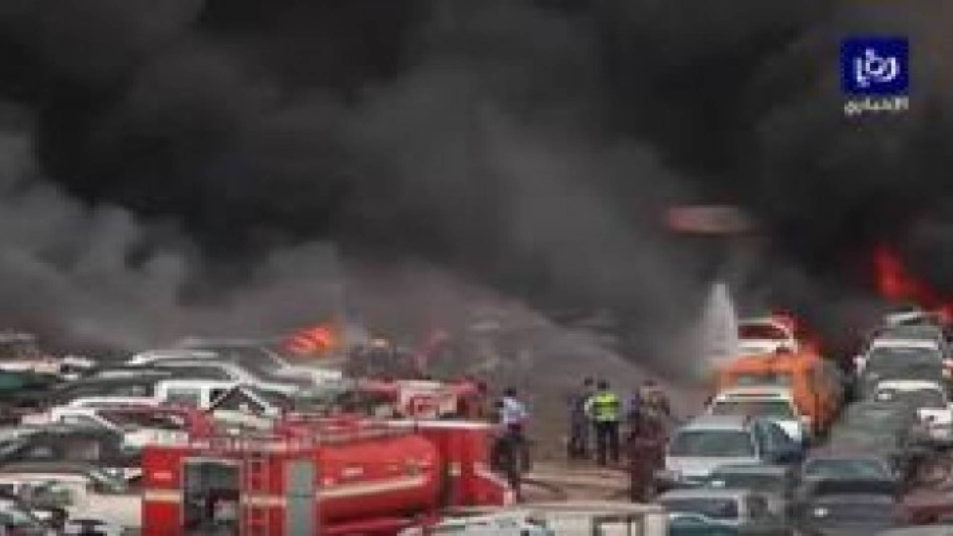 التحقيقات الاولية تكشف ان "ملح البارود" هو سبب انفجار " شاحنة جمرك عمان"