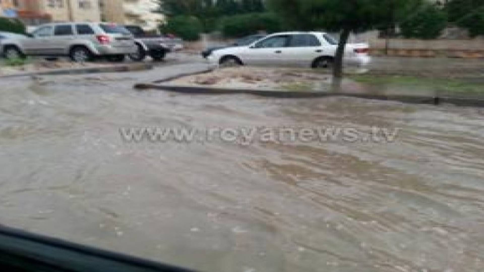 تجدد تساقط الامطار بغزارة في العاصمة عمان.. صور