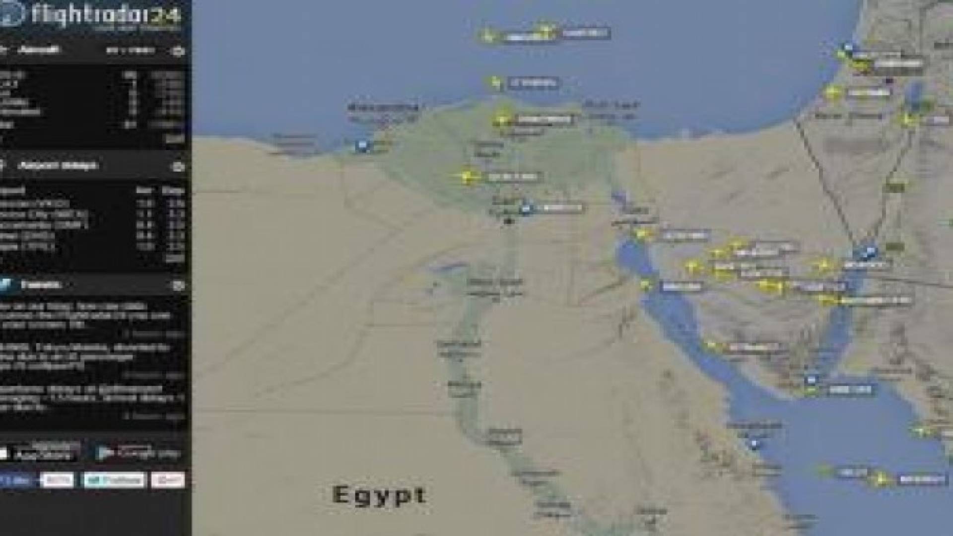 تحطم طائرة مدنية روسية تقل أكثر من 200 شخص في مصر