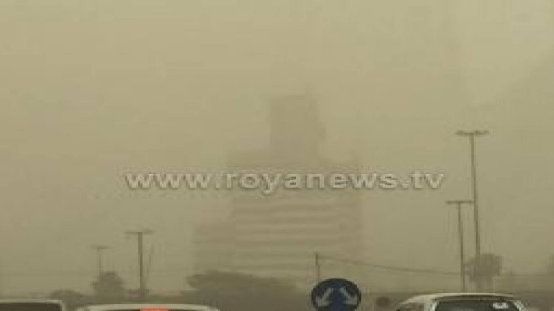 شاهد بالصور: العاصمة عمان تشهد موجة من الغبار