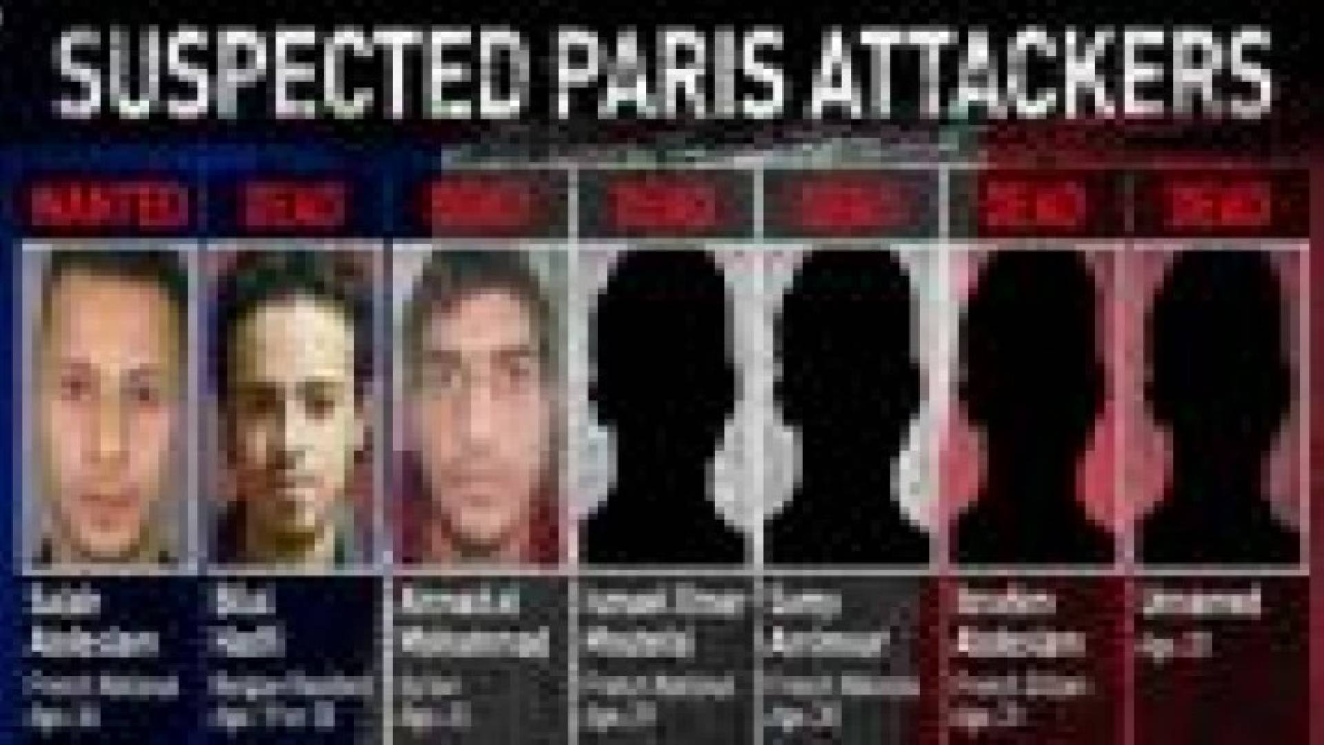 أسماء وأعمار وجنسيات 6 من المشتبه بتنفيذهم هجمات باريس