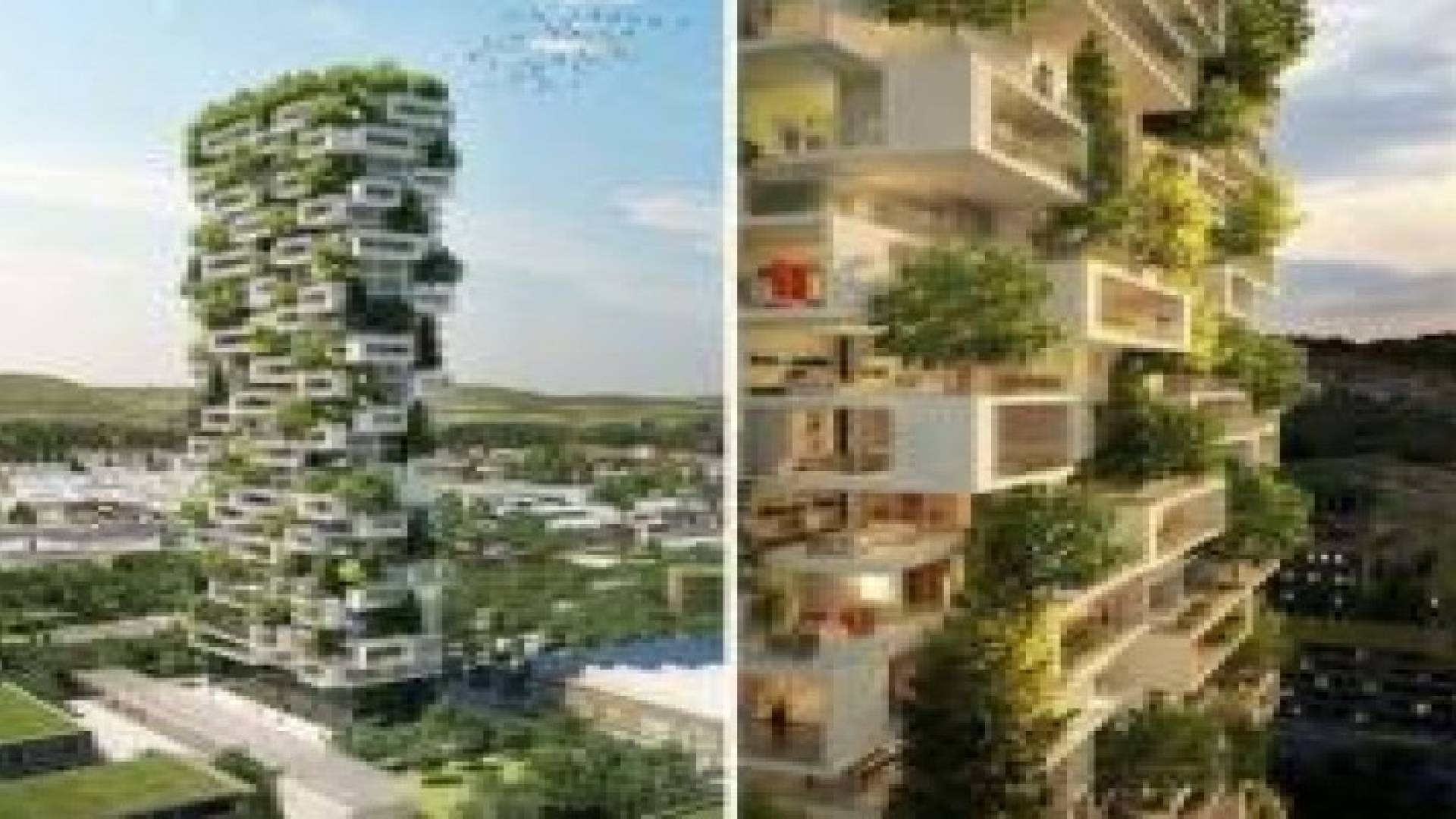 مهندس إيطالي يبني برجا سكنيا تغطيه الأشجار بالكامل