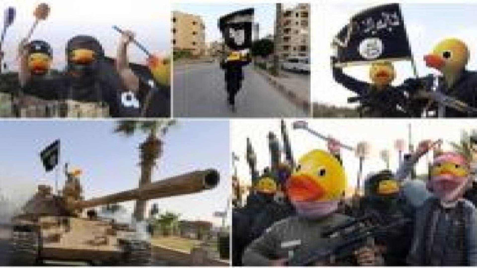بالصور: حين يتحول داعش إلى "دولة بط" وتعلو الضحكات