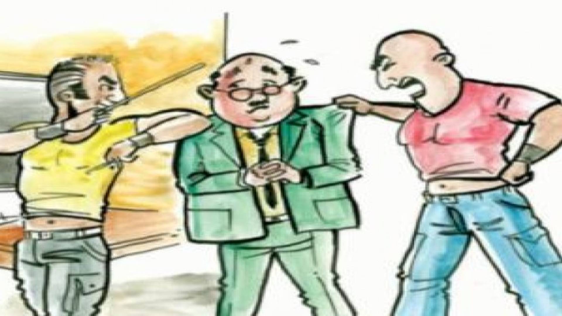 طالب ووالده يكسران ضلع معلم في عمان