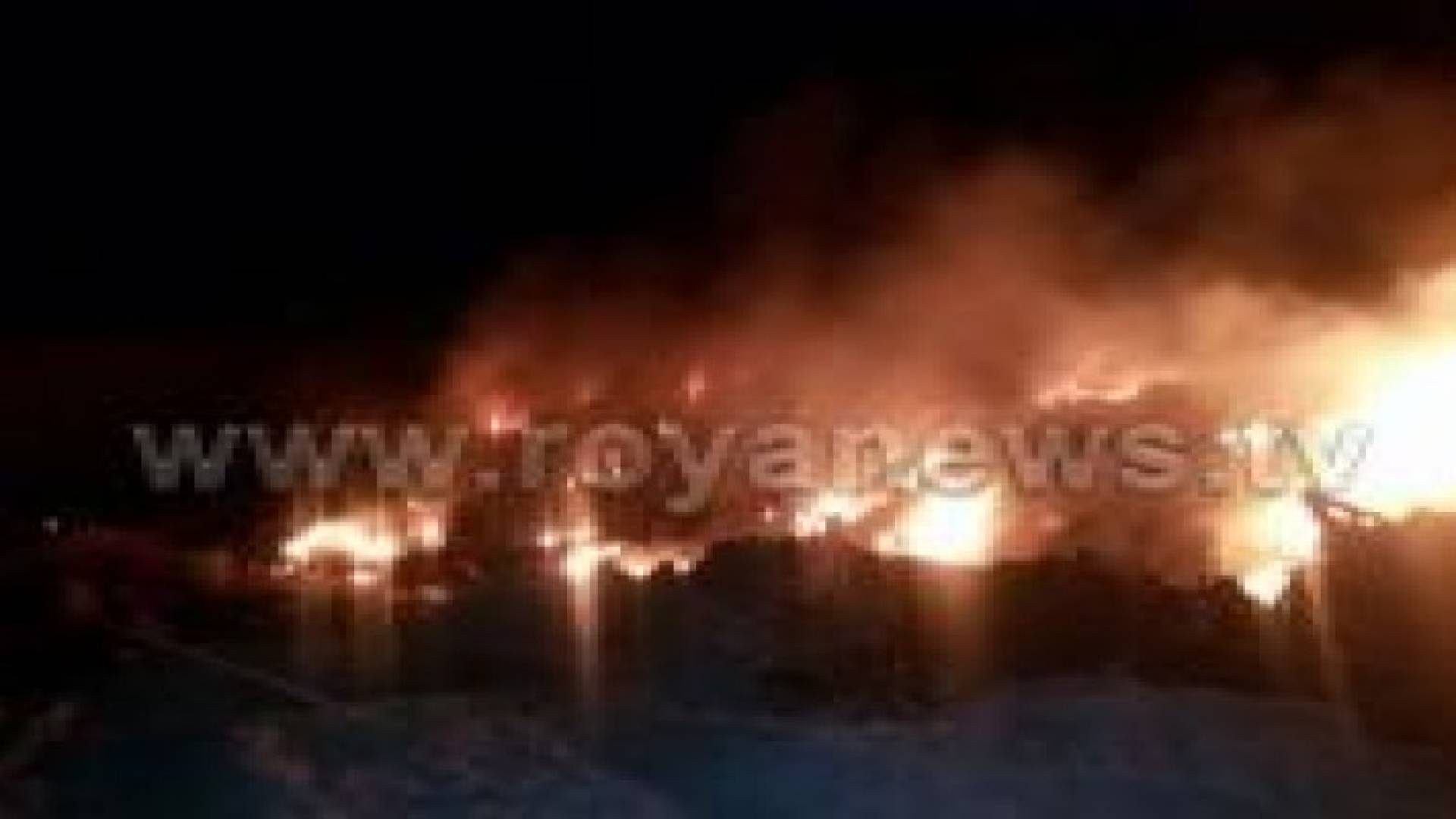 بالصور: اختناقات بحريق حفرة مخلفات كيماوية بالجيزة