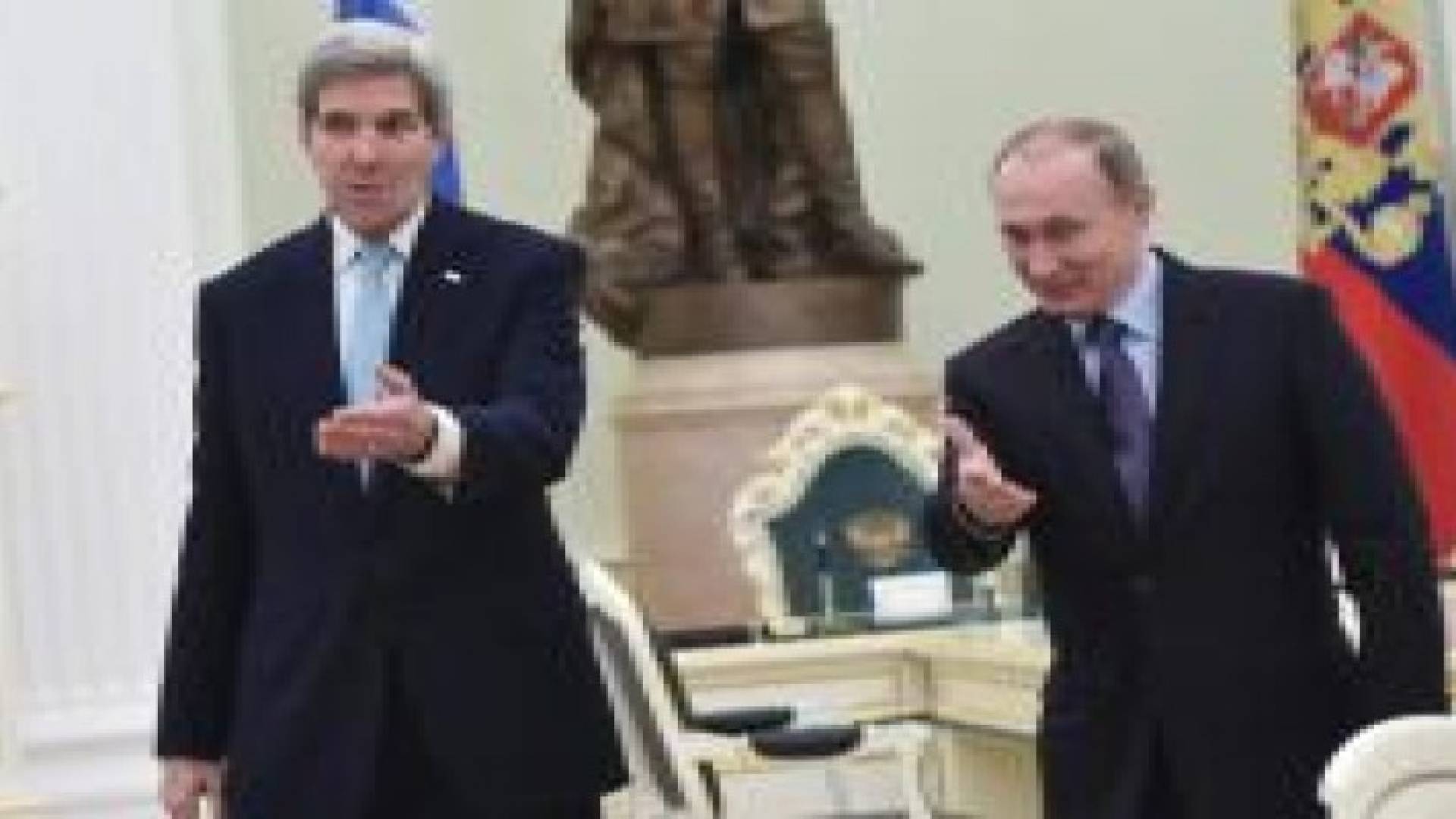 كيري يلتقي بوتين في موسكو لايجاد "توافق" حول سورية