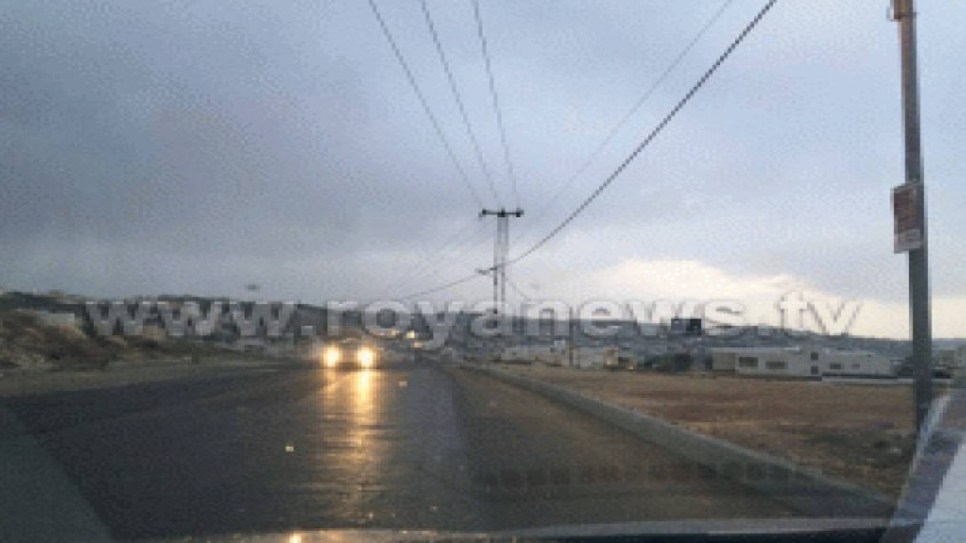 بالصور: العاصمة عمان تشهد تساقطا للأمطار