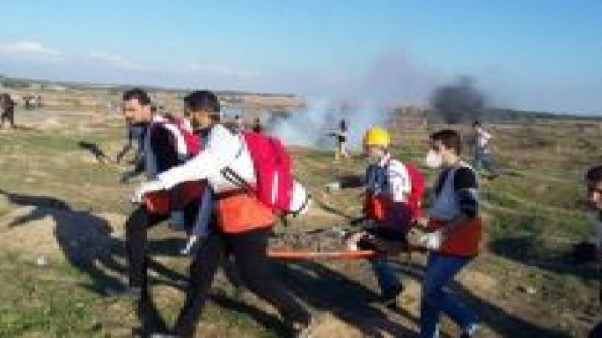 اصابة 3 فلسطينيين برصاص الاحتلال وسط قطاع غزة