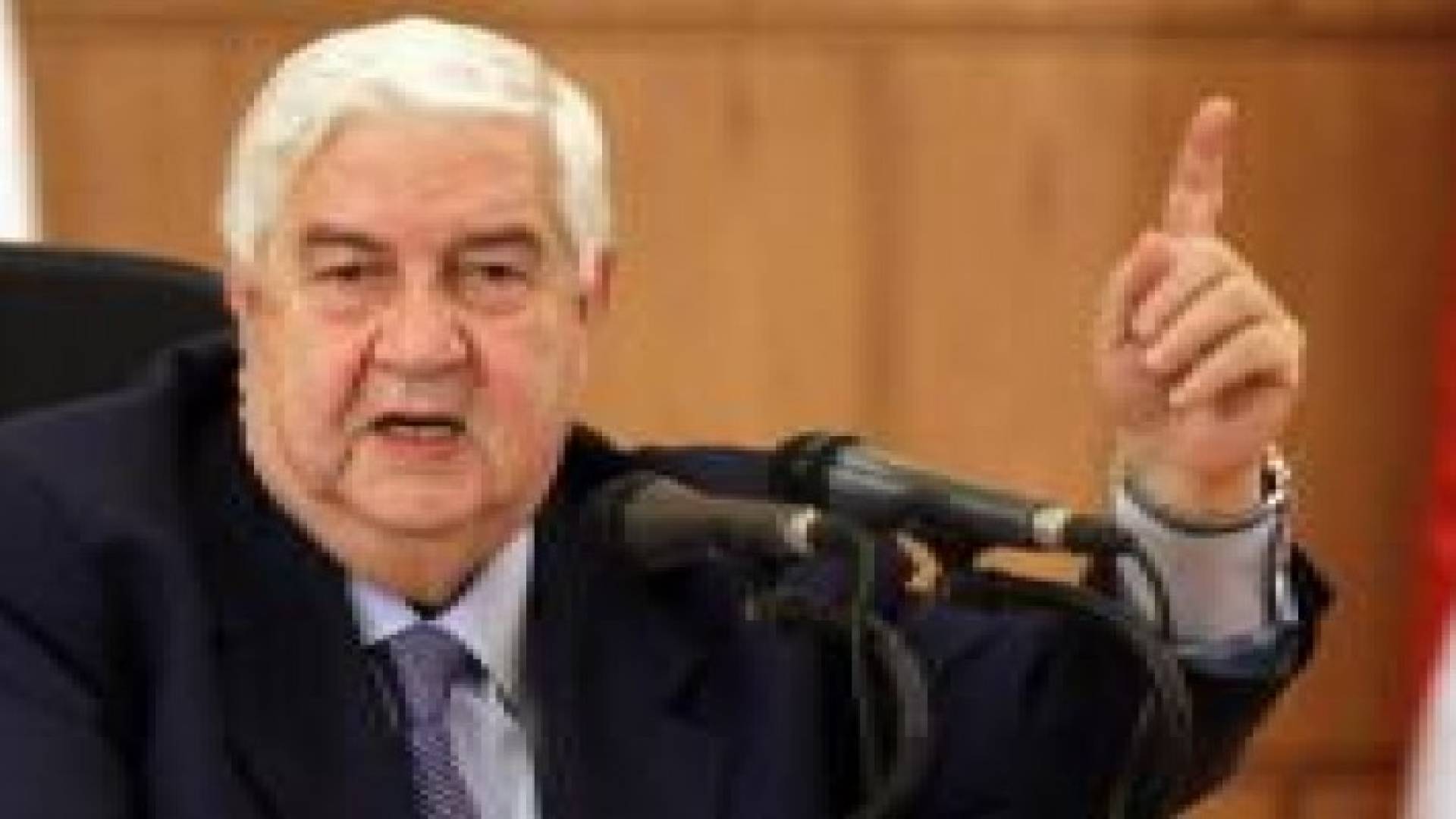 المعلم : الحكومة السورية على استعداد للتفاوض مع المعارضة الشهر المقبل