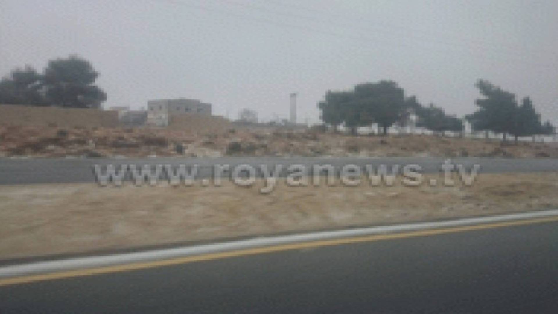 تساقط الثلوج في مرتفعات الطفيلة