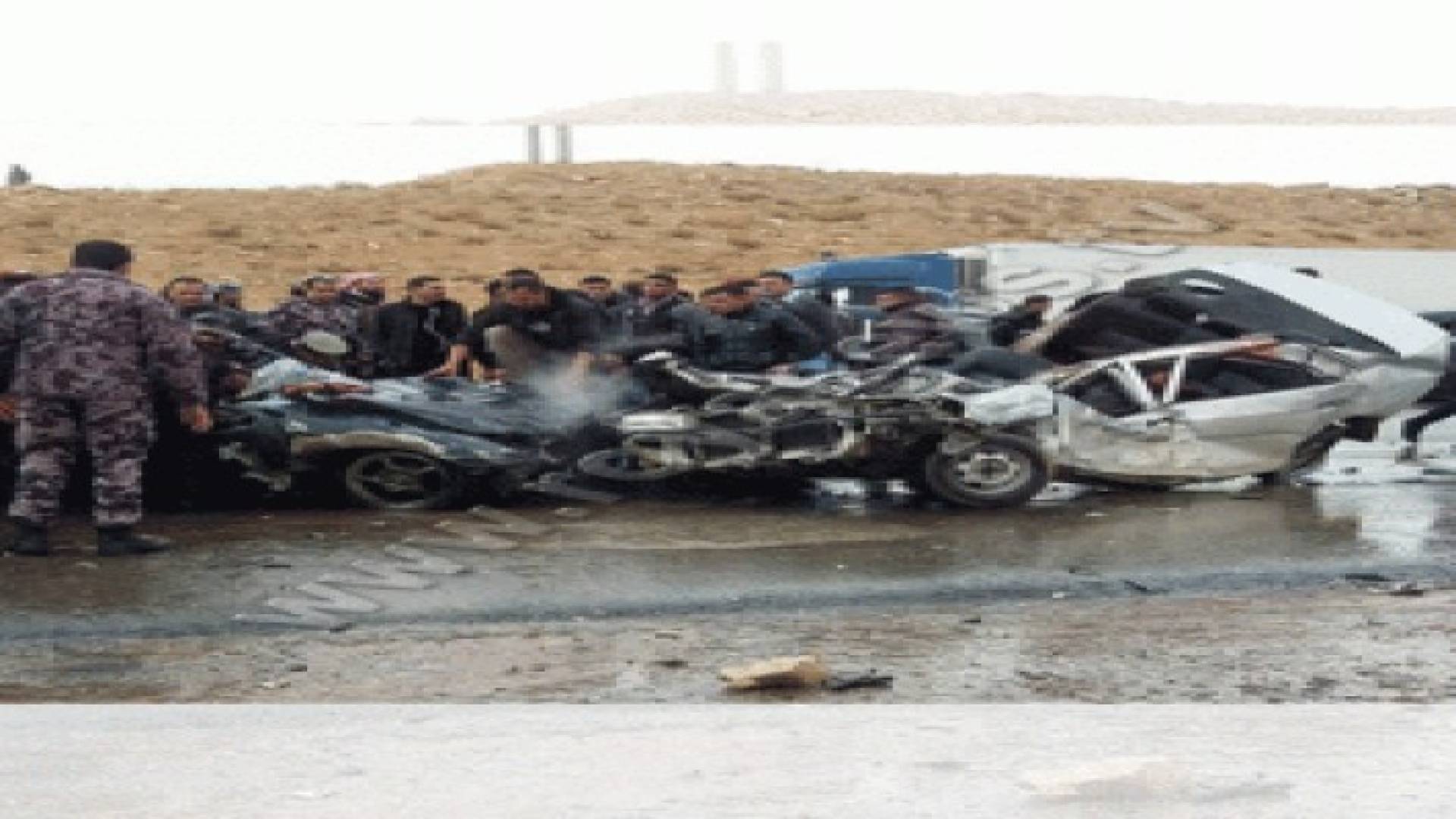 الكرك : وفاة شخصين وإصابة اثنين آخرين اثر حادث سير مروع ..صورة