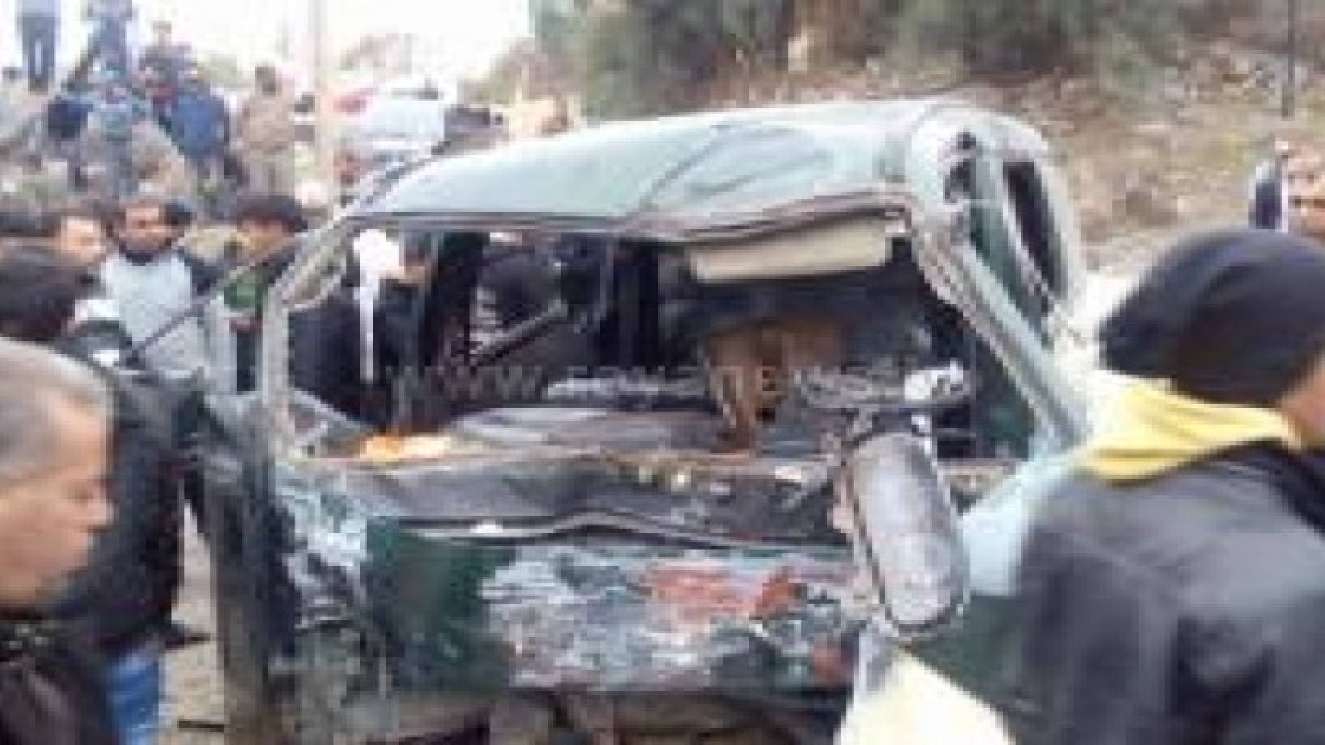 إصابة 21  شخص اثر حادث تصادم في الضليل بمحافظة الزرقاء .. صور