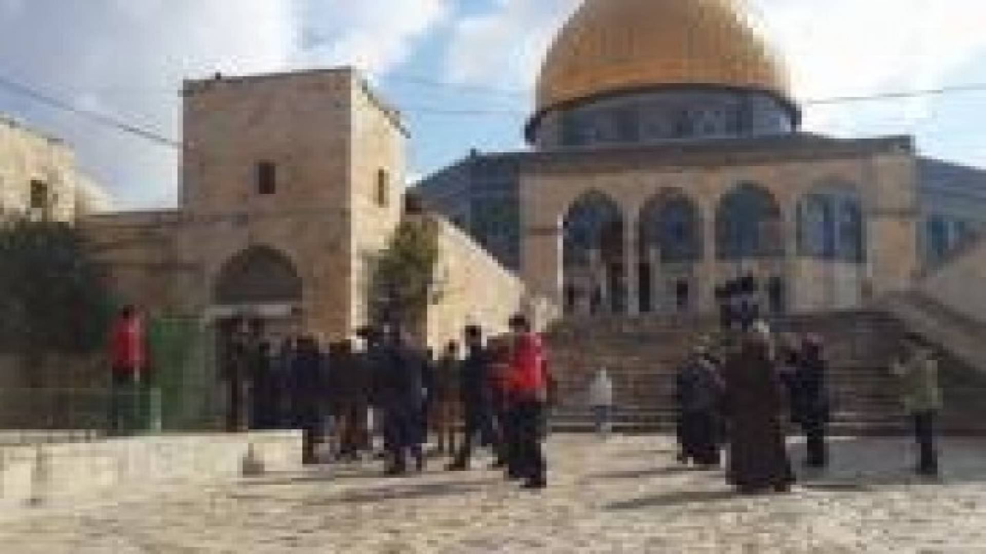 مستوطنون يقتحمون باحات المسجد الأقصى بحماية من جنود الاحتلال