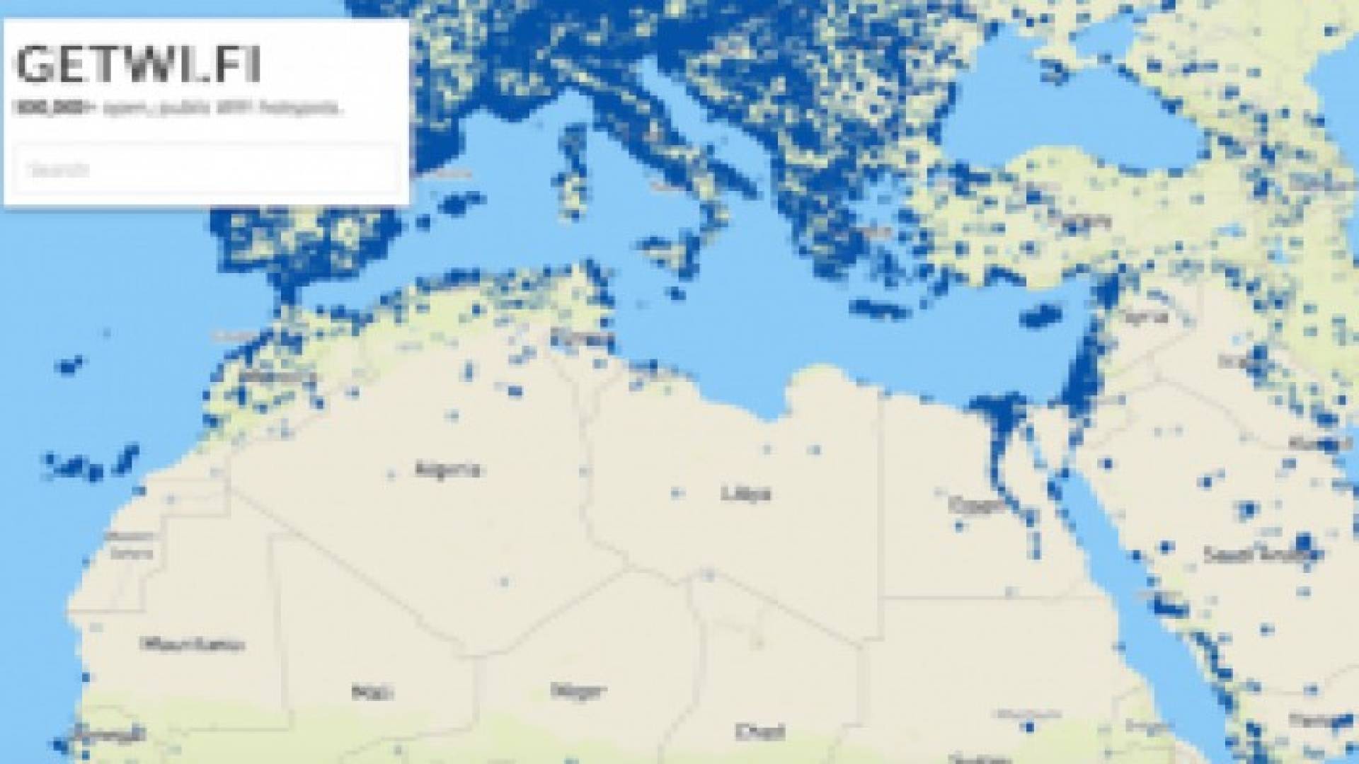 "GETWi.Fi" لإيجاد شبكات اتصال لاسلكية مجانية من حولك