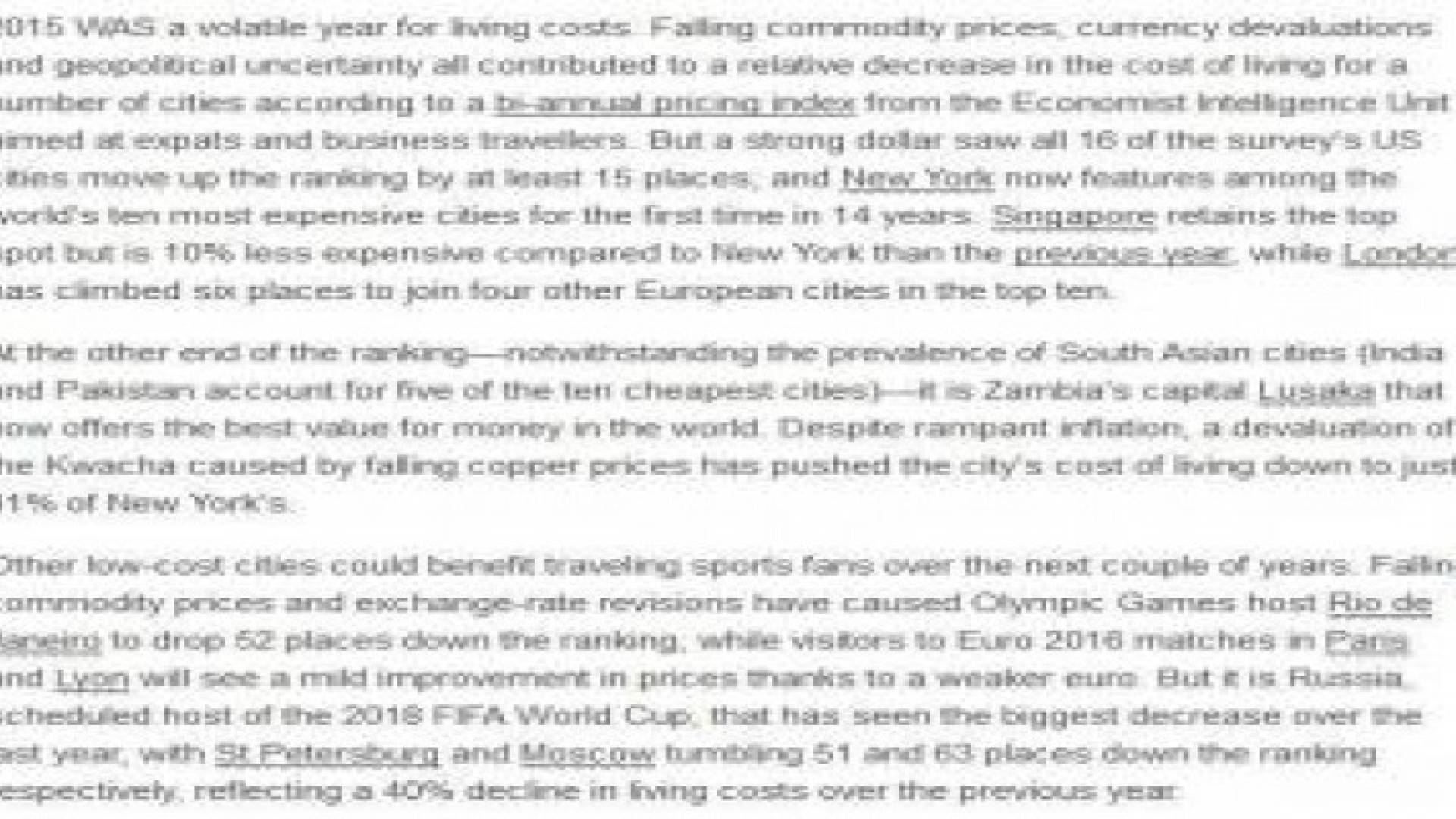 عمان أغلى مدن الشرق الأوسط