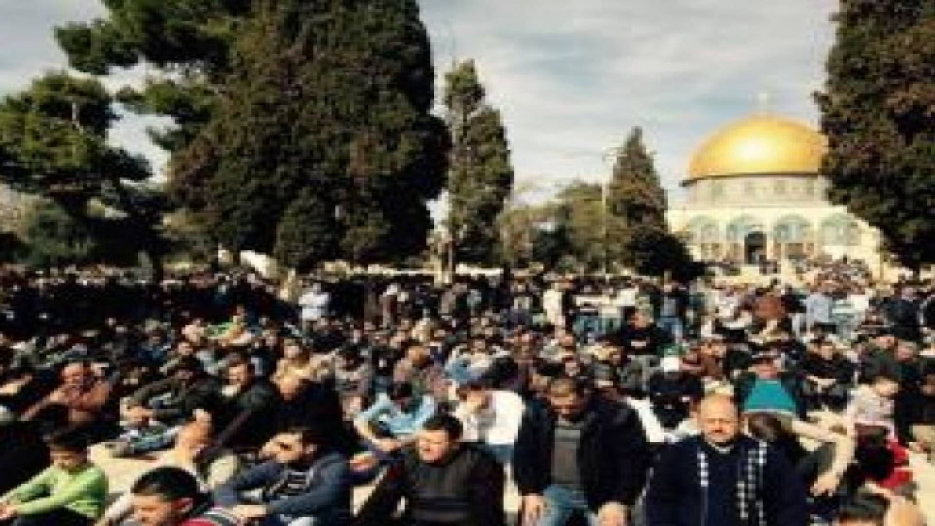 50  الف مصل يؤدون الجمعة بالأقصى