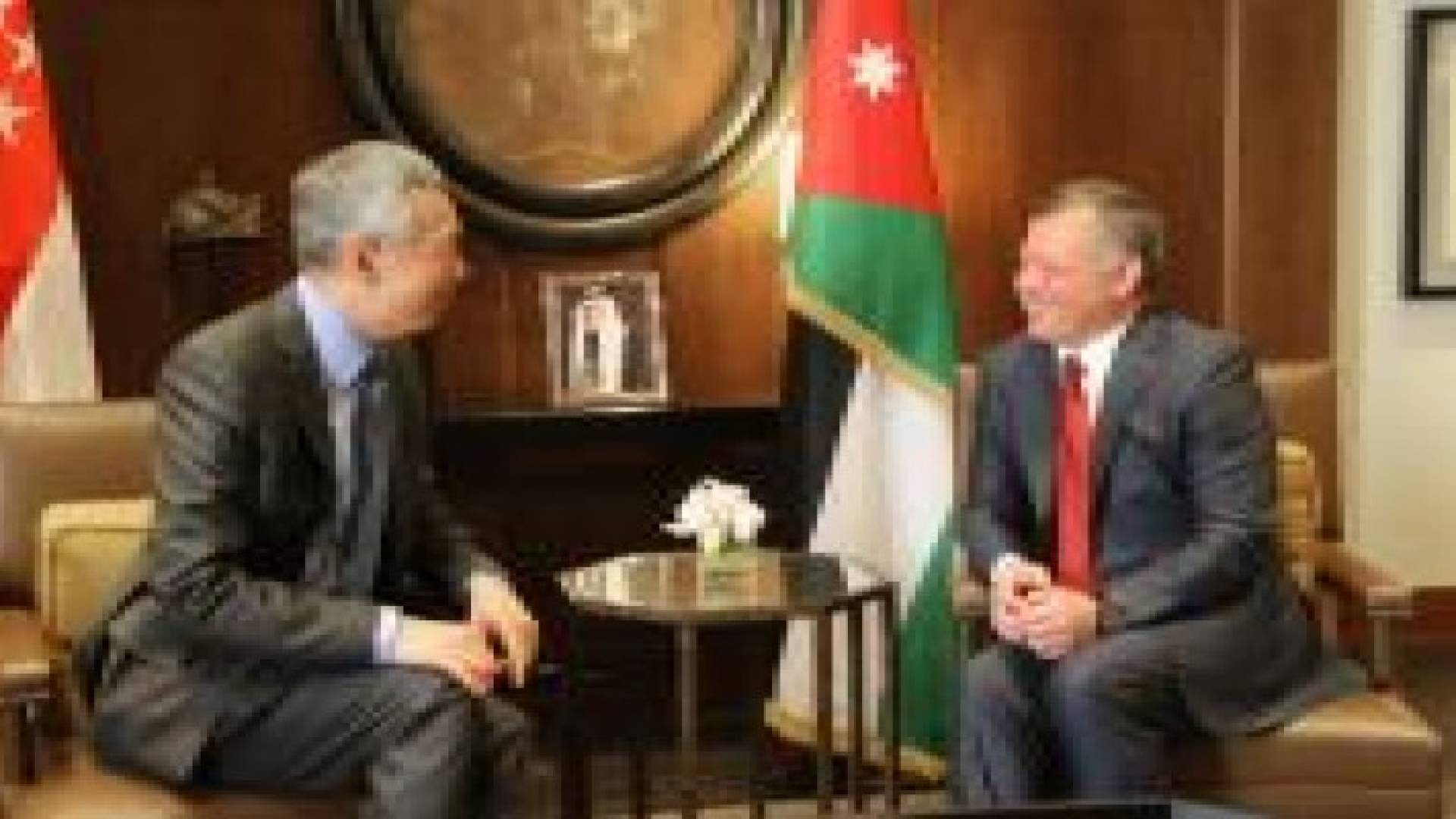 الملك يؤكد تطلع الأردن لتعزيز العلاقات مع سنغافورة
