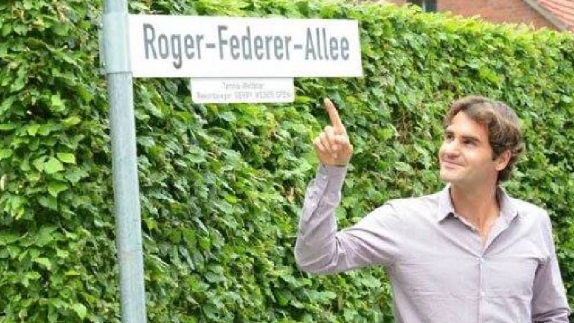 اطلاق اسم شارع في سويسرا باسم اللاعب فيدرر