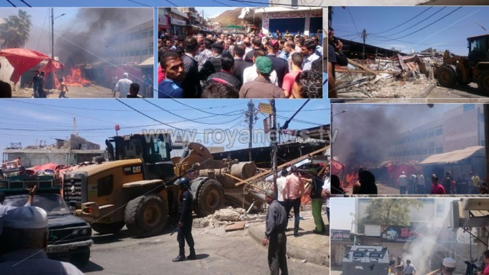 بالفيديو والصور : فوضى واشتباكات في الوحدات