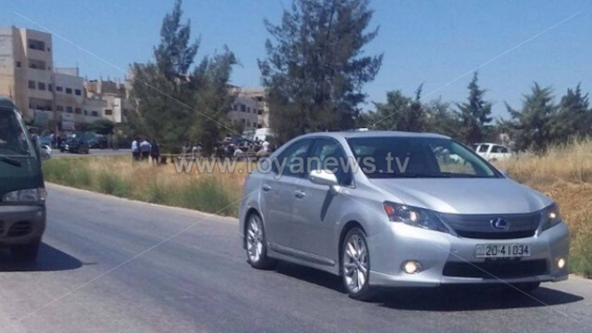 الصورة من مكان الحادث بالقرب من الجويدة