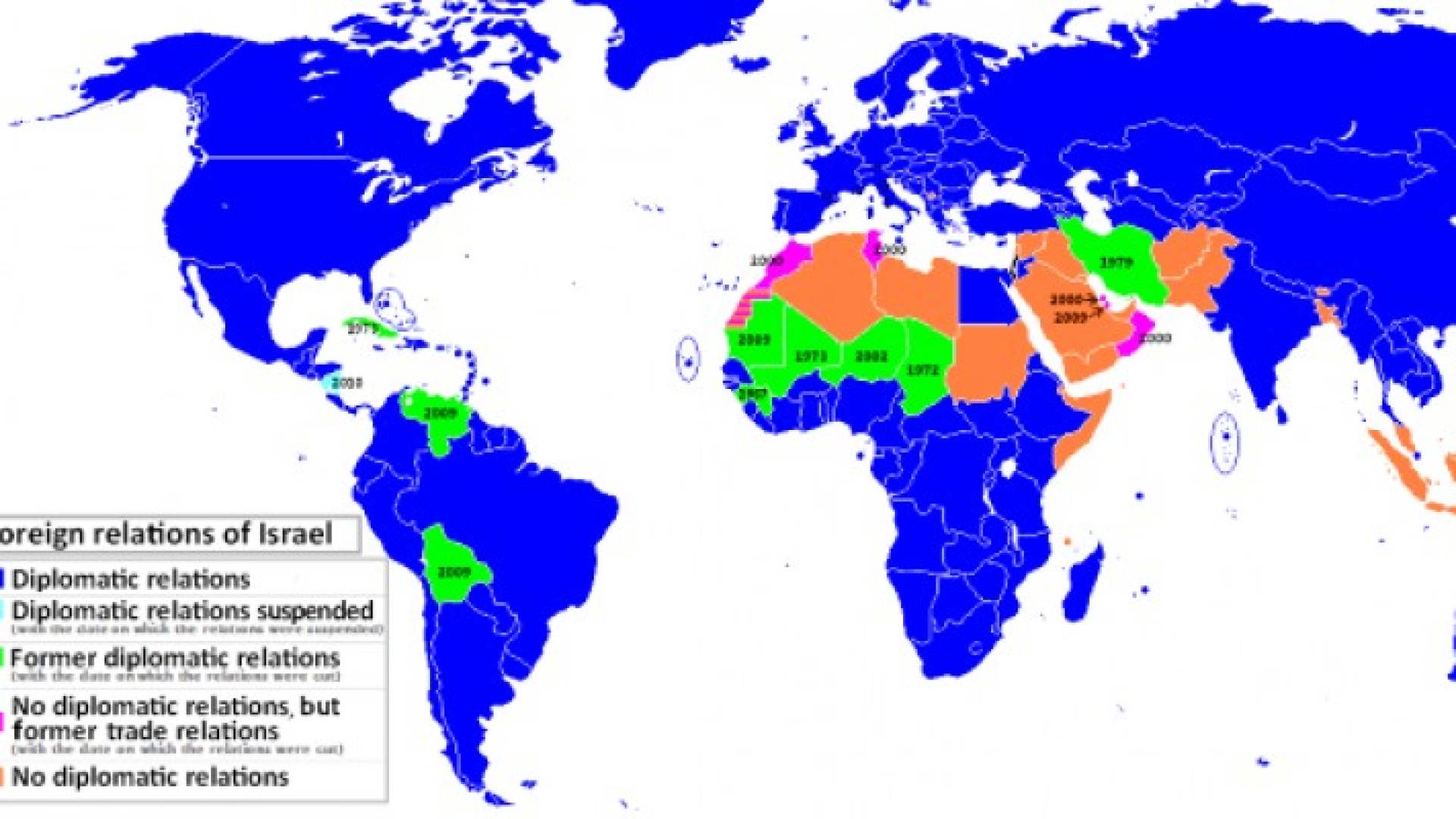 36 دولة في العالم لا تعترف بدولة الاحتلال " اسرائيل"
