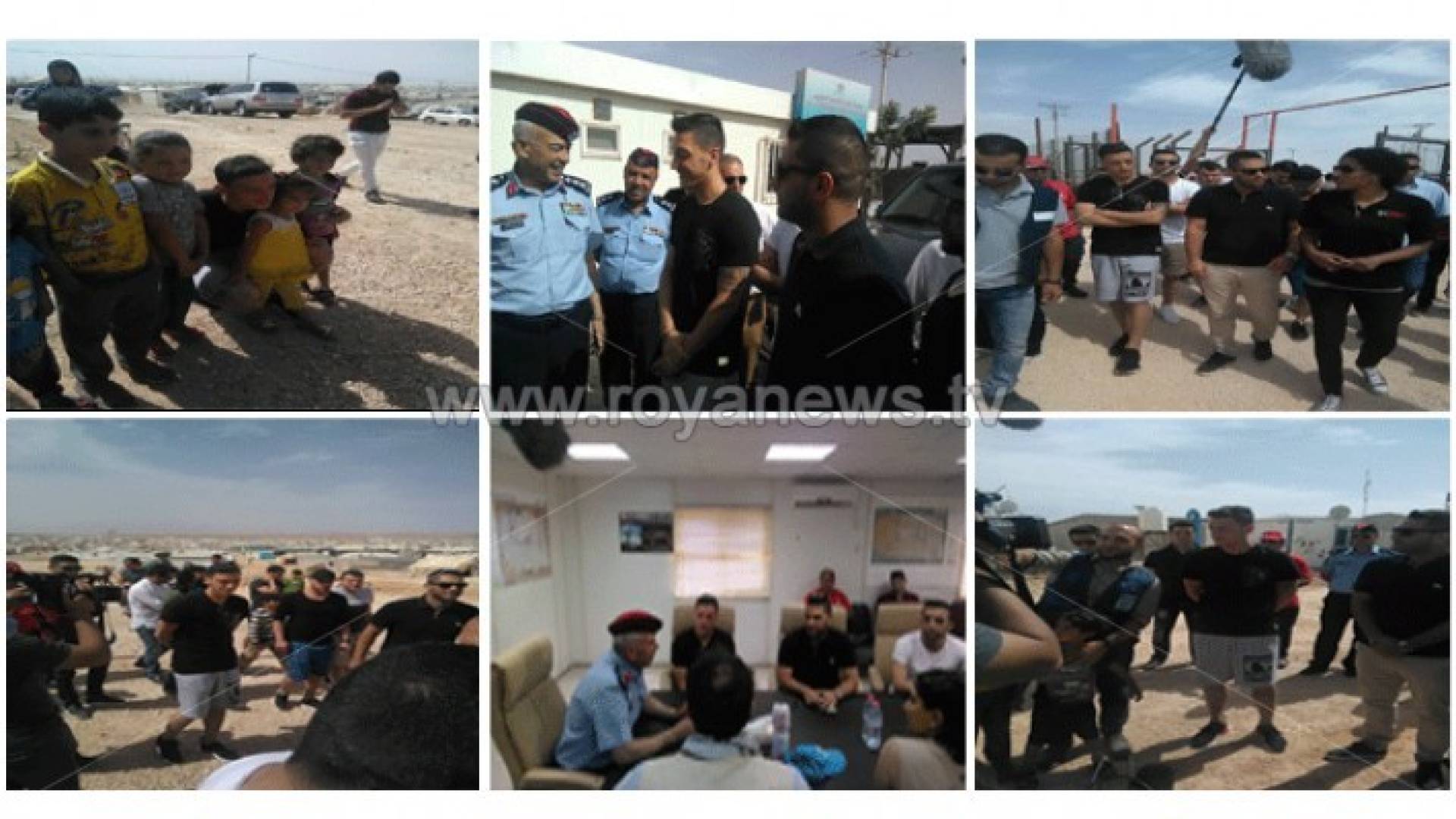 النجم المانيا مسعود اوزيل يزور مخيم الزعتري للاجئين السوريين 