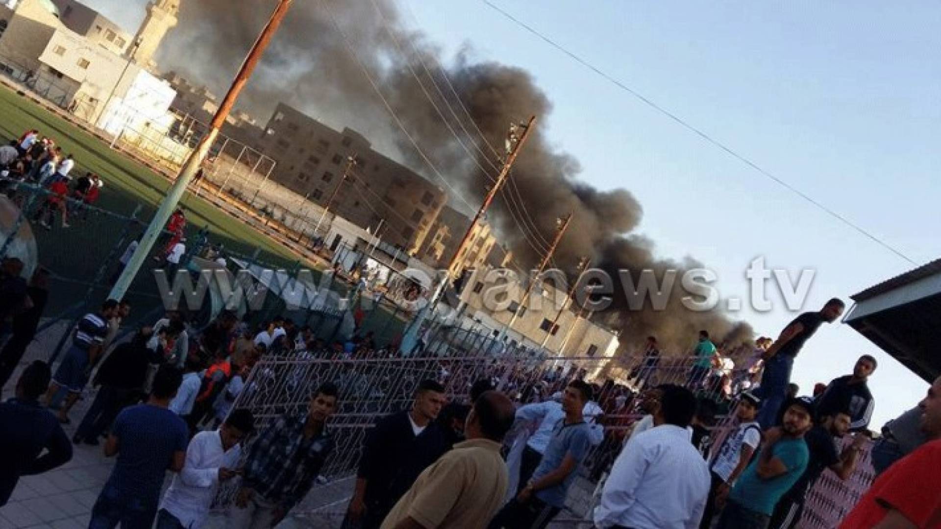 الامن والدرك ينهيان اعمال شغب في ملعب اربد باعتقال 7 .. صور وتفاصيل