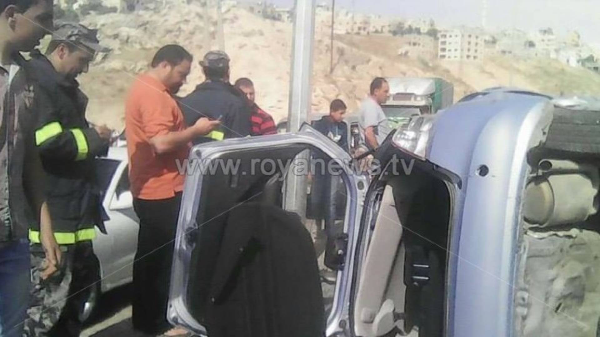 إصابتان بحادث سير بين إربد وكفريوبا