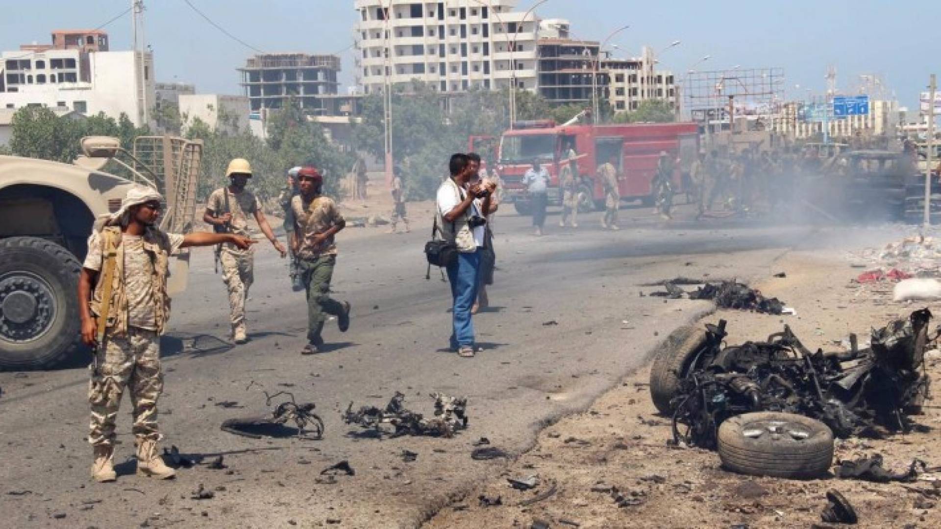 صورة من موقع الانفجار