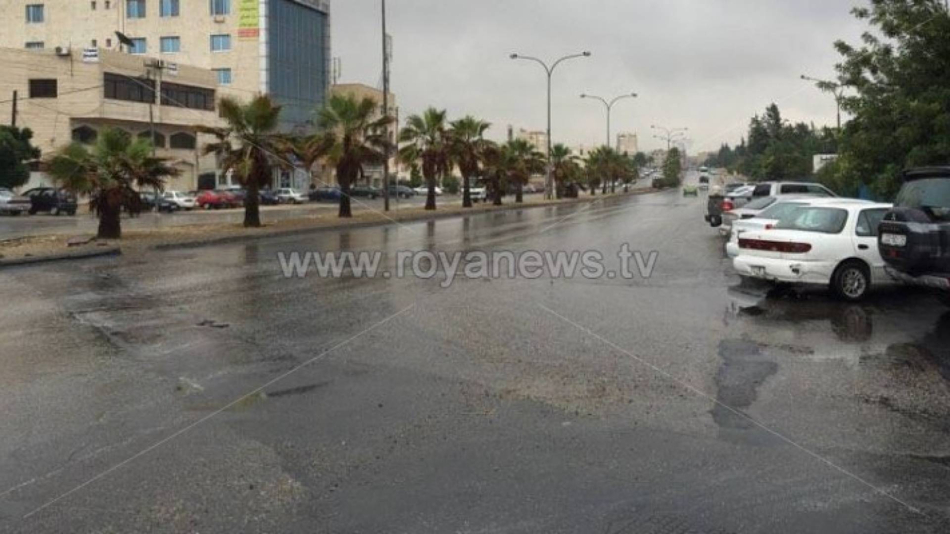 شاهد بالصور : تساقط الامطار في العاصمة عمان