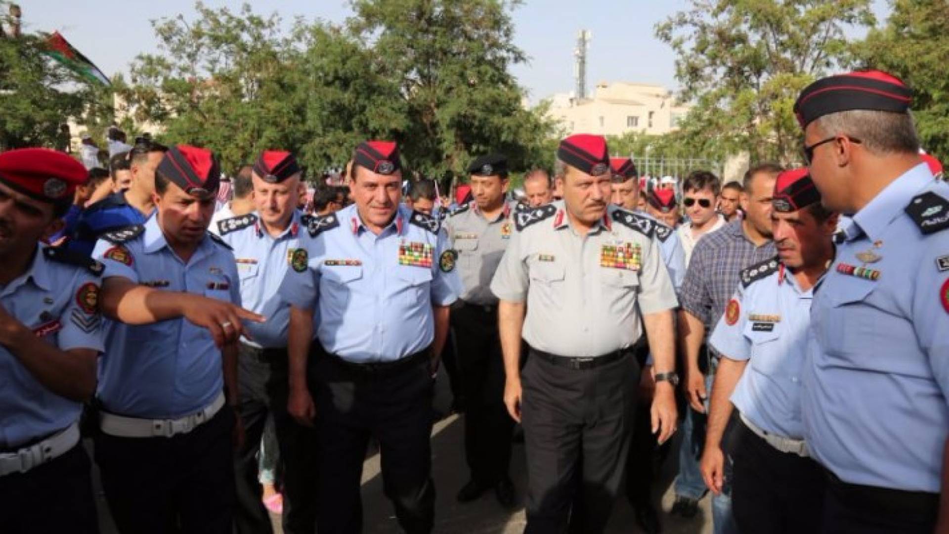 زيارة مدراء الأجهزة الأمنية لموقع الإحتفال بمئوية الثورة العربية الكبرى