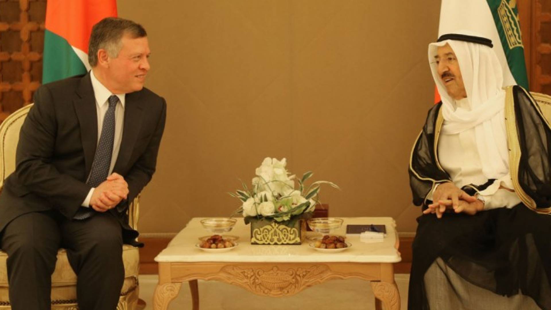 جلالة الملك وامير دولة الكويت 