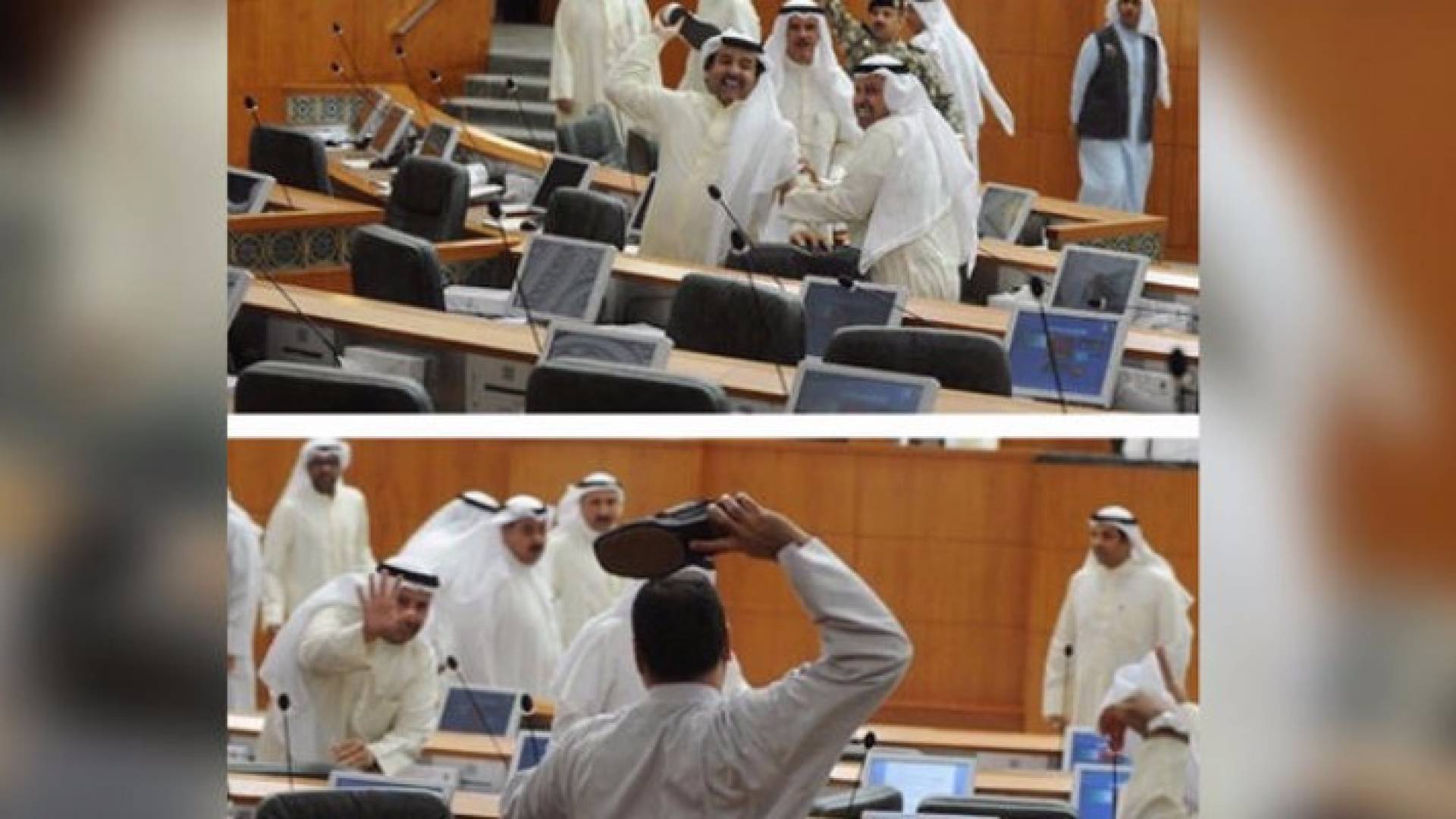 جانب من المشاجرة
