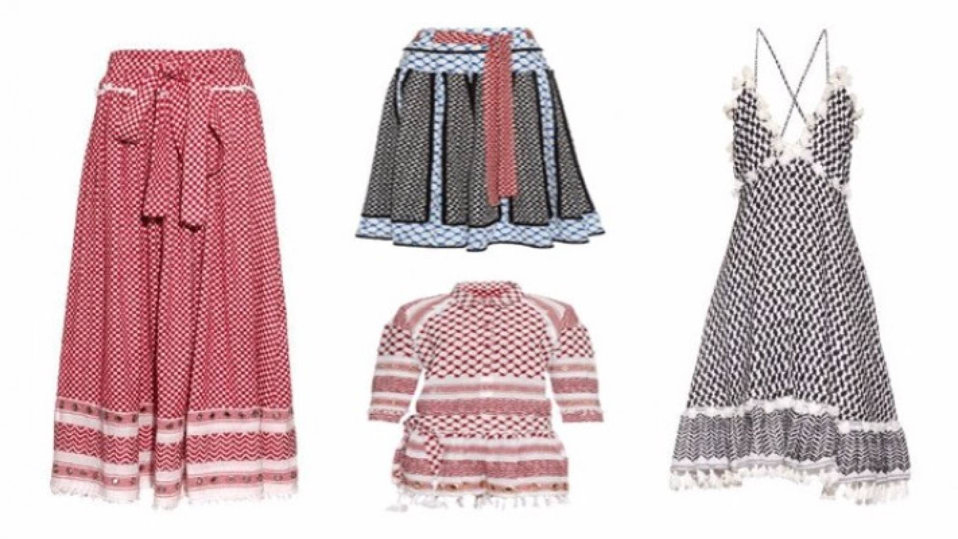 مصممة اسرائيلية تستخدم الشماغ والكوفية في تصاميمها