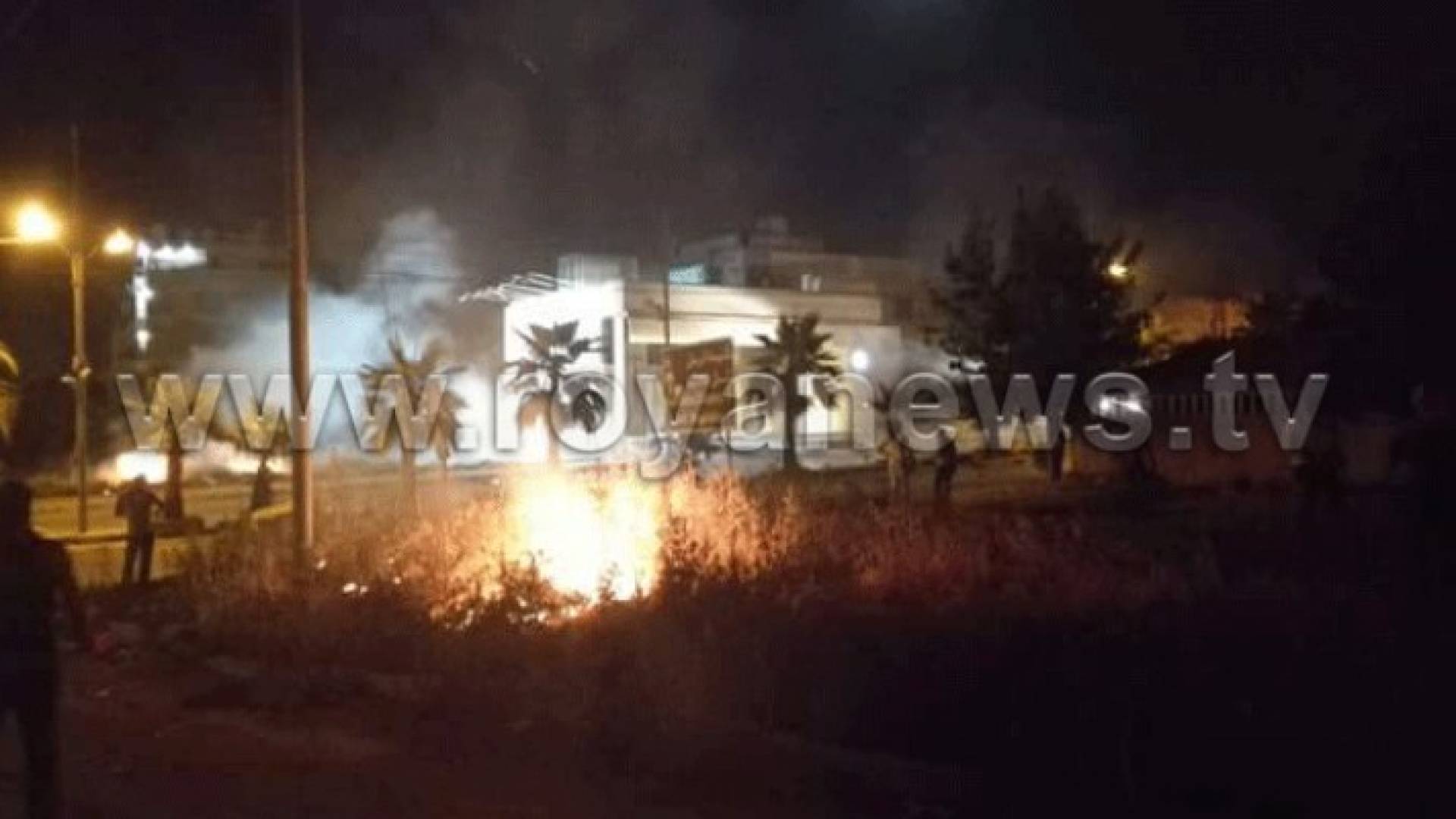 من احداث الشغب ليلة امس 