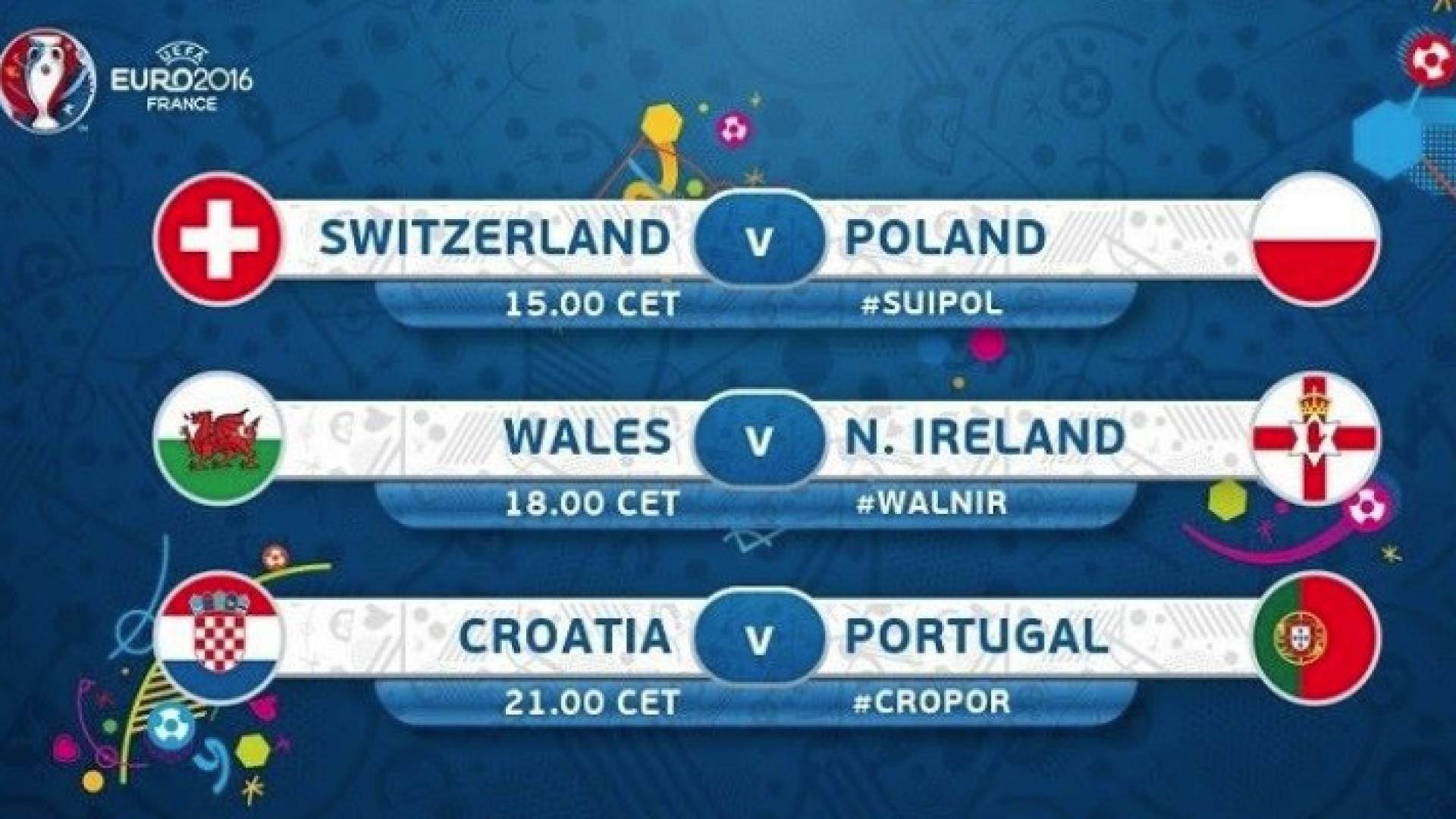 ثلاث مواجهات مثيرة ومتكافئة في دور الستة عشر من كأس أمم أوروبا