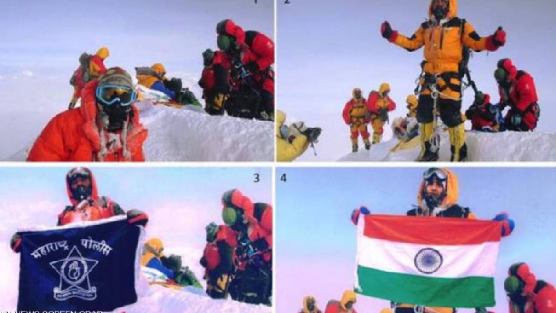 شرطي وزوجته زورا صور تسلق قمة الإيفرست